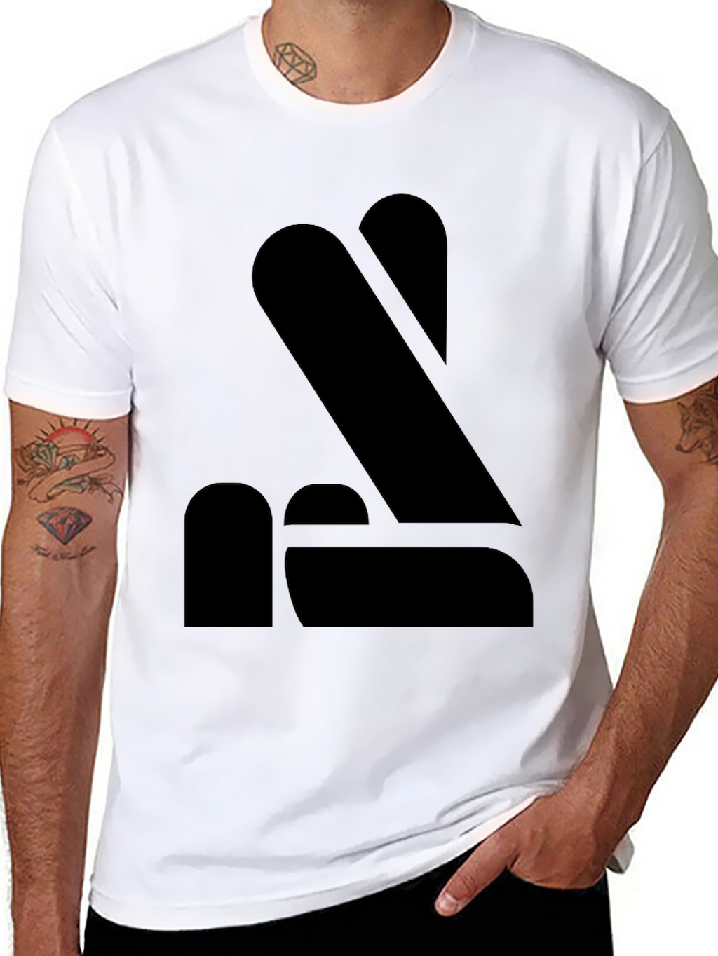 Minimalist Black Graphic Tee - Modern Style