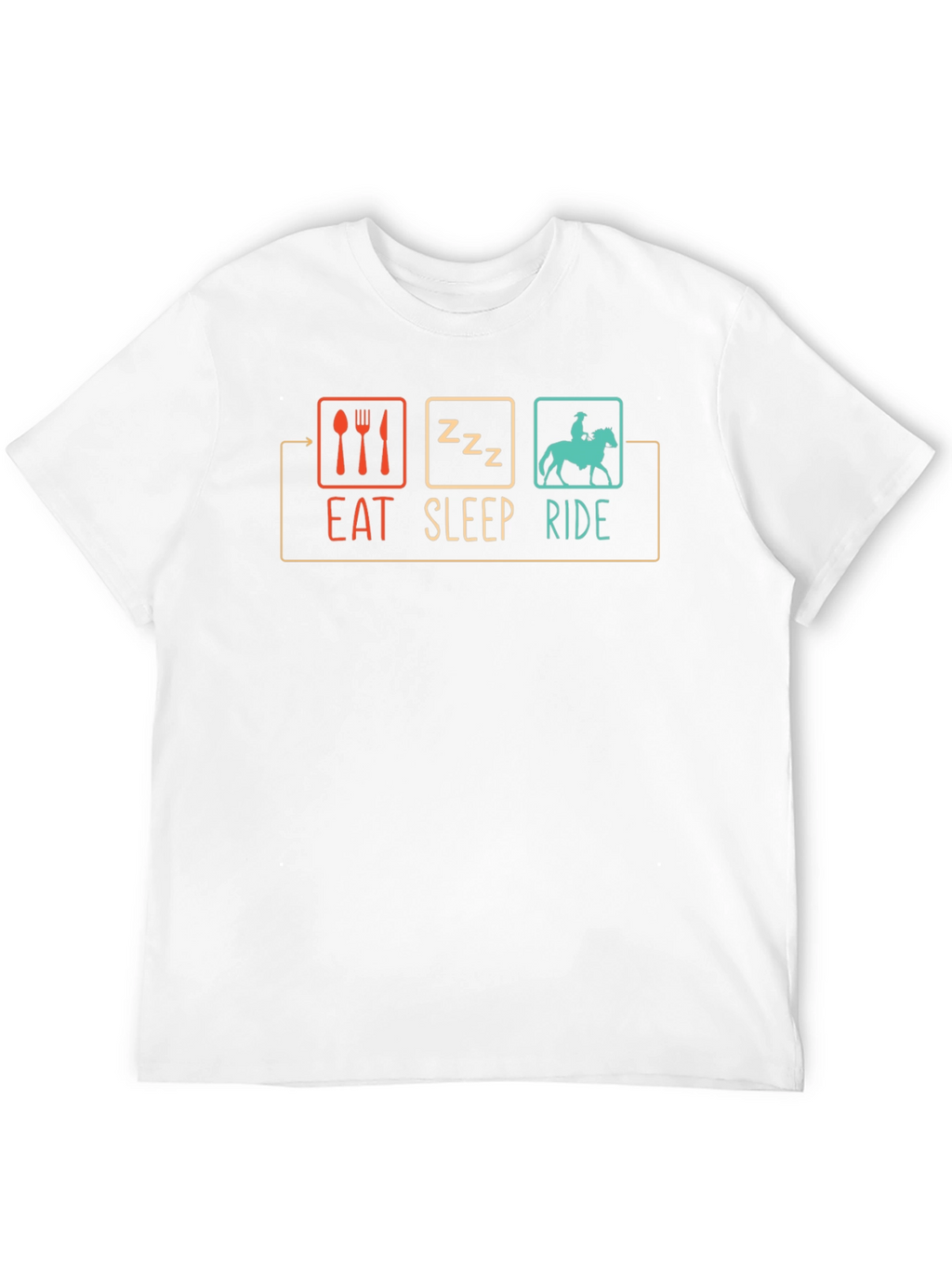 Eat Sleep Ride T-Shirt - Horse Lover Tee