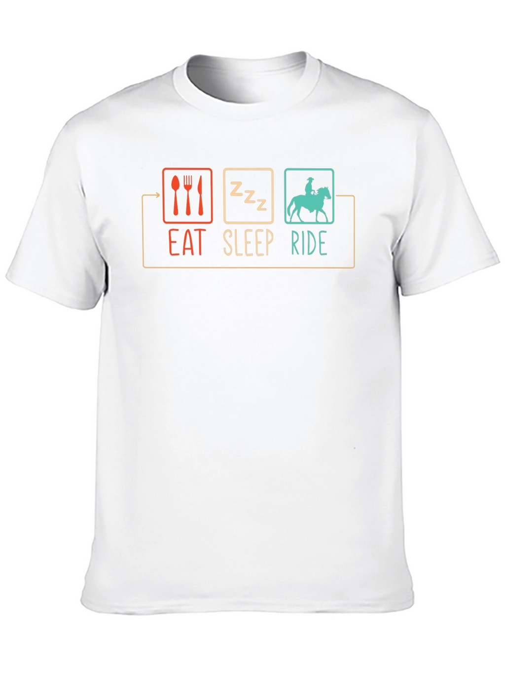 Eat Sleep Ride T-Shirt - Horse Lover Tee