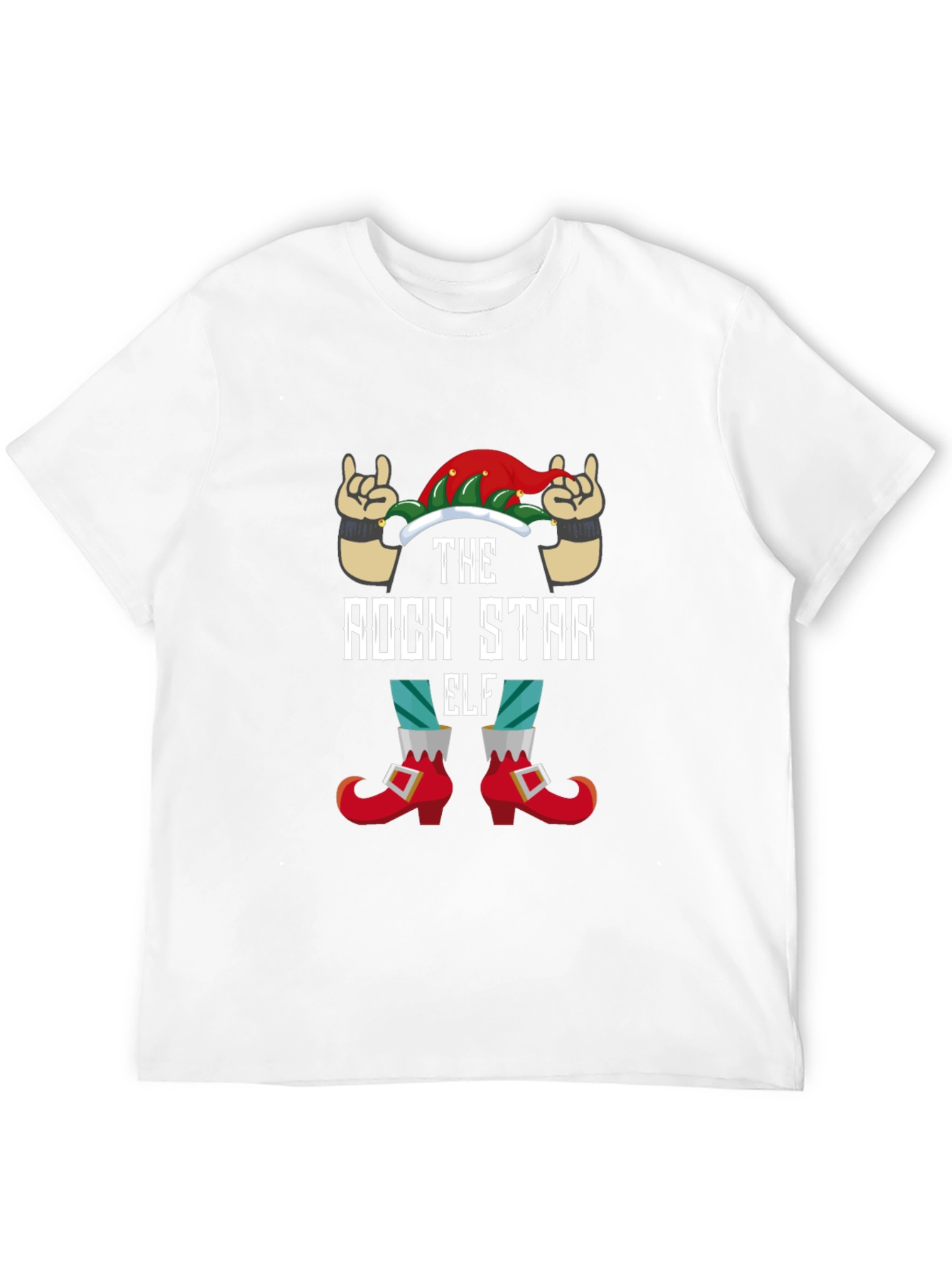 Rock Star Elf Graphic Tee