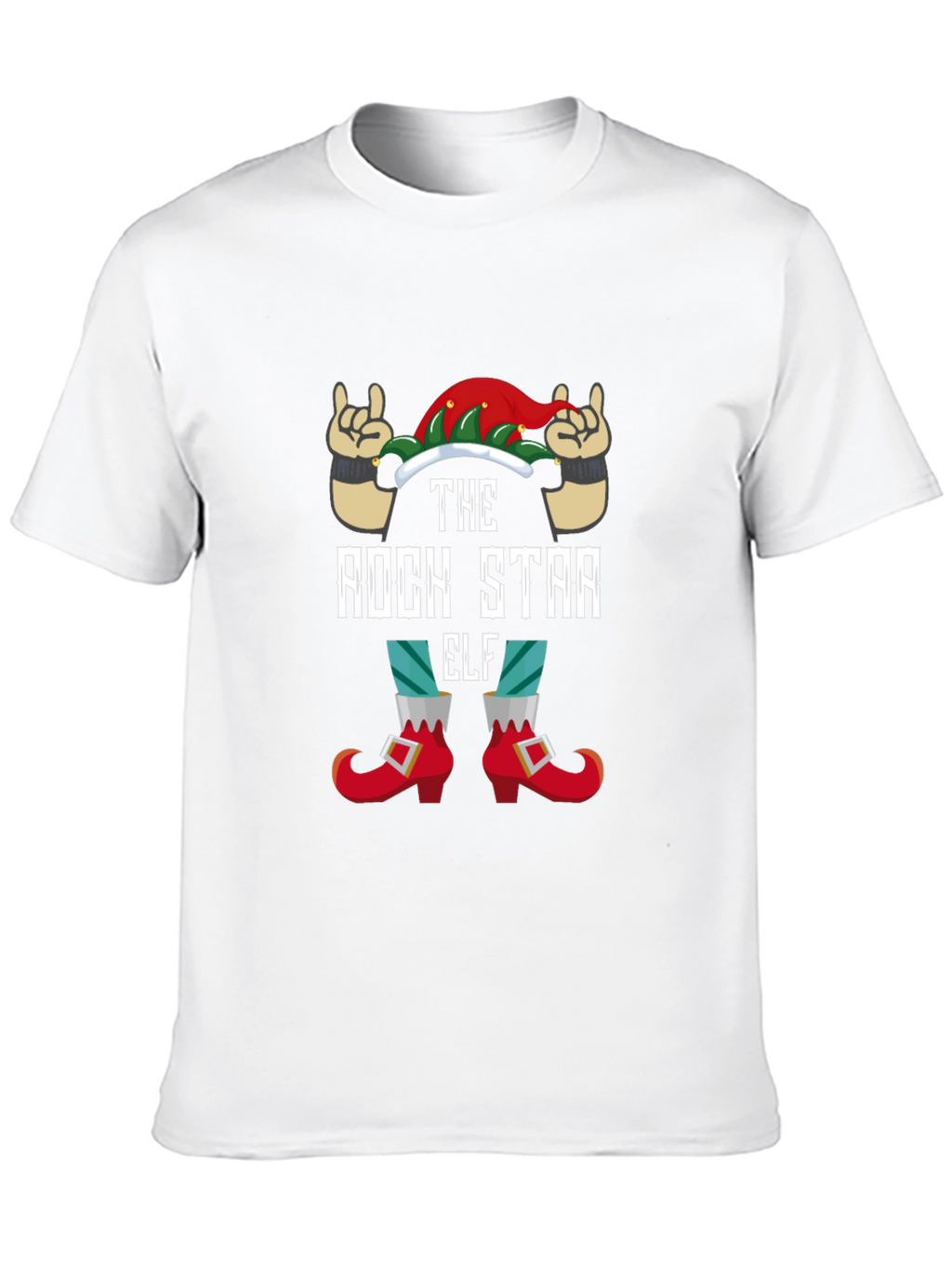 Rock Star Elf Graphic Tee