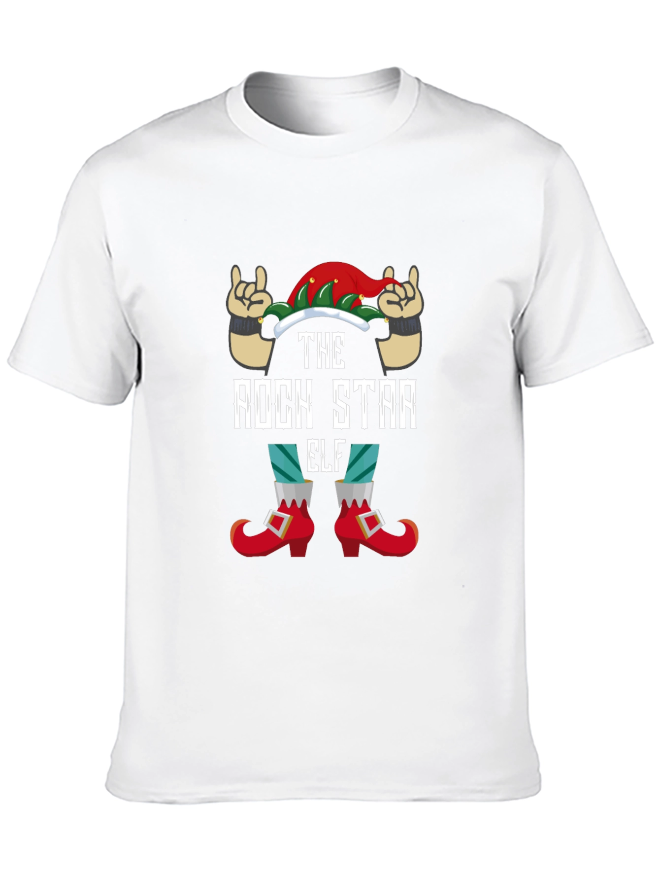 Rock Star Elf Graphic Tee