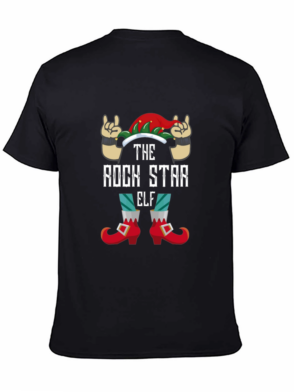 Rock Star Elf Graphic Tee