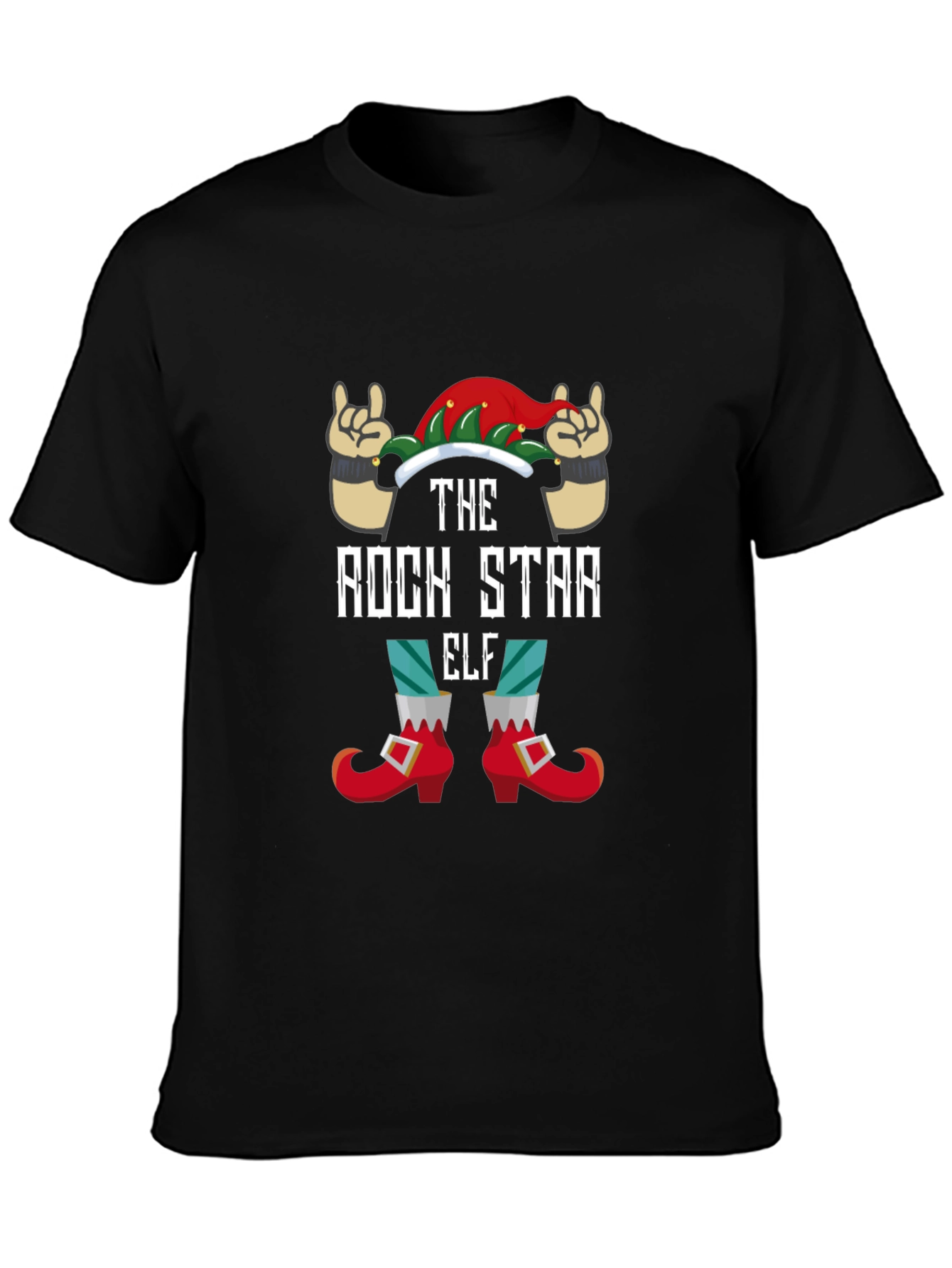 Rock Star Elf Graphic Tee