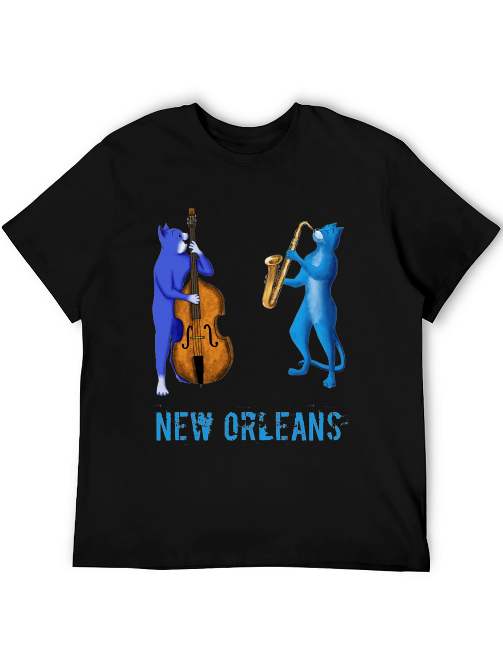 New Orleans Jazz Cat T-Shirt