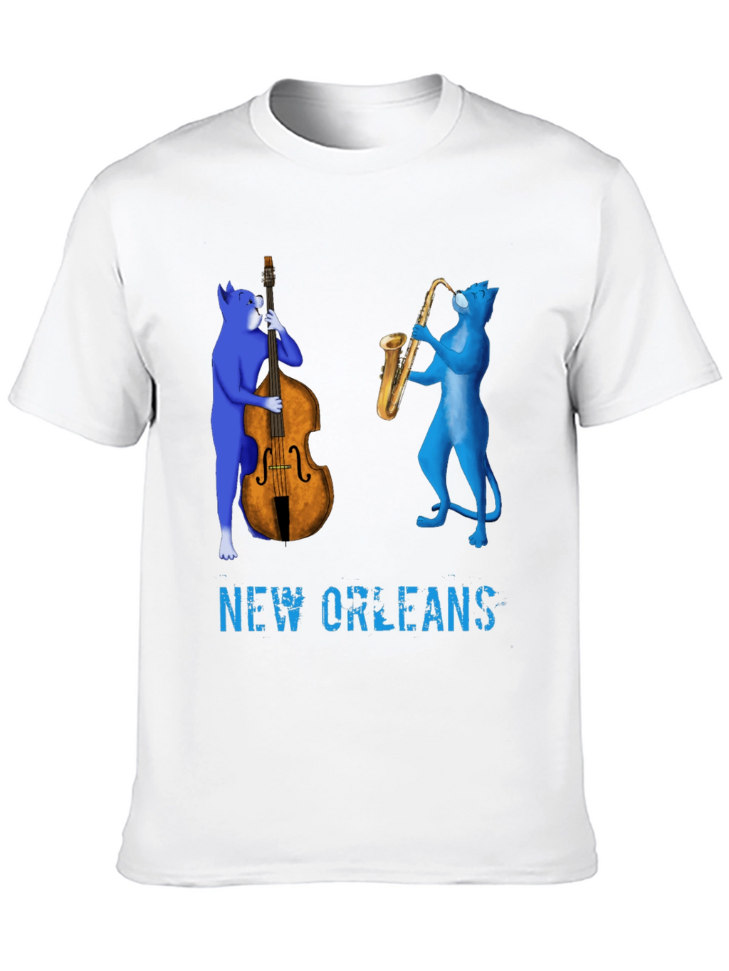 New Orleans Jazz Cat T-Shirt
