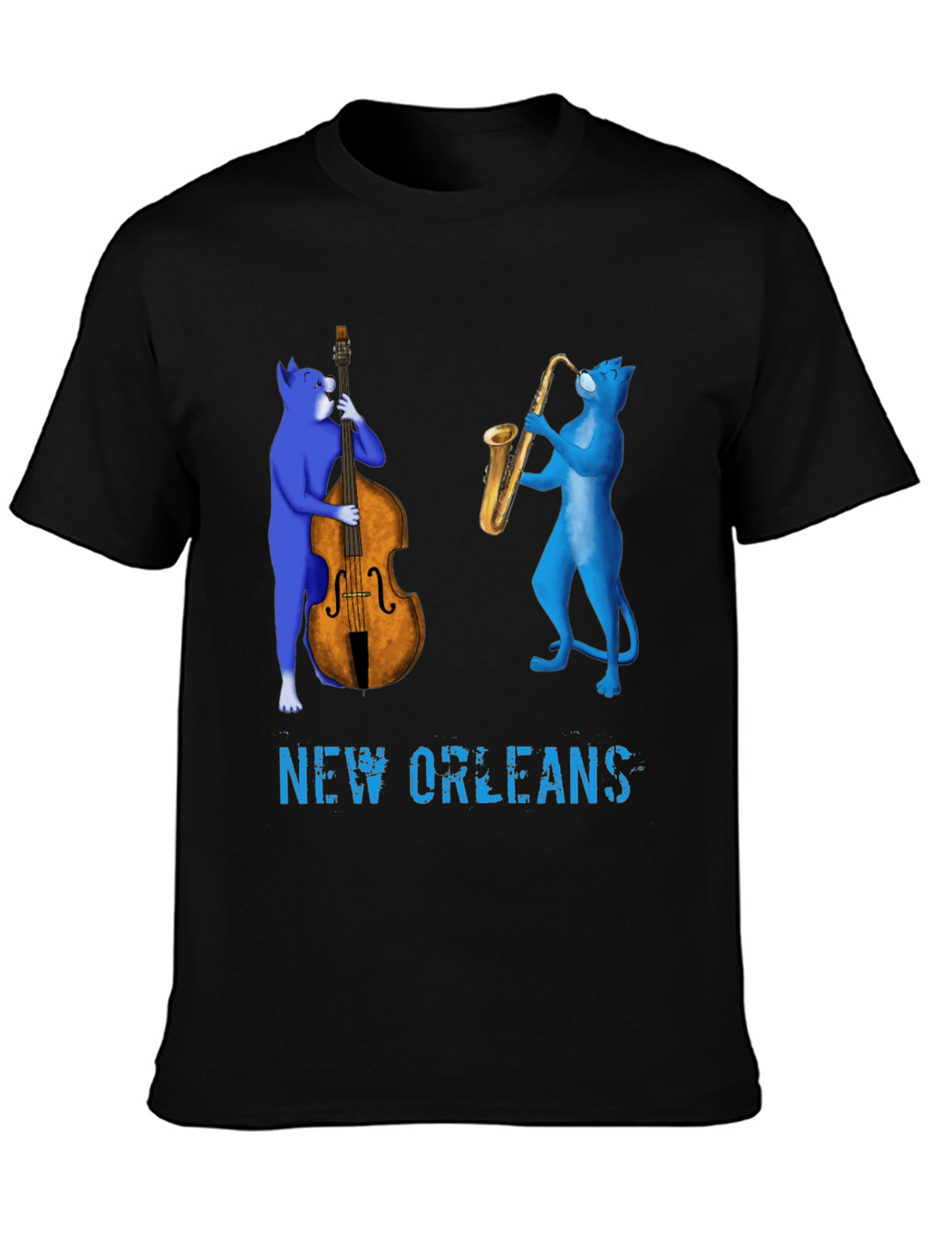 New Orleans Jazz Cat T-Shirt