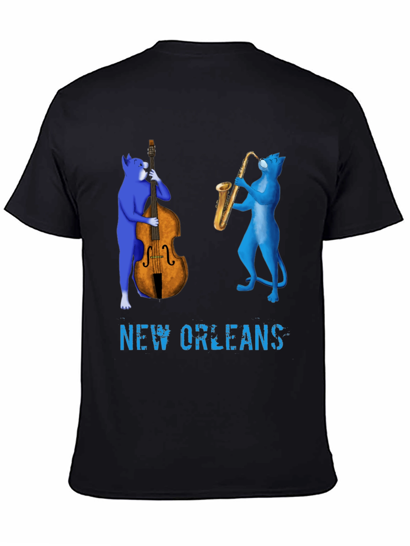 New Orleans Jazz Cat T-Shirt