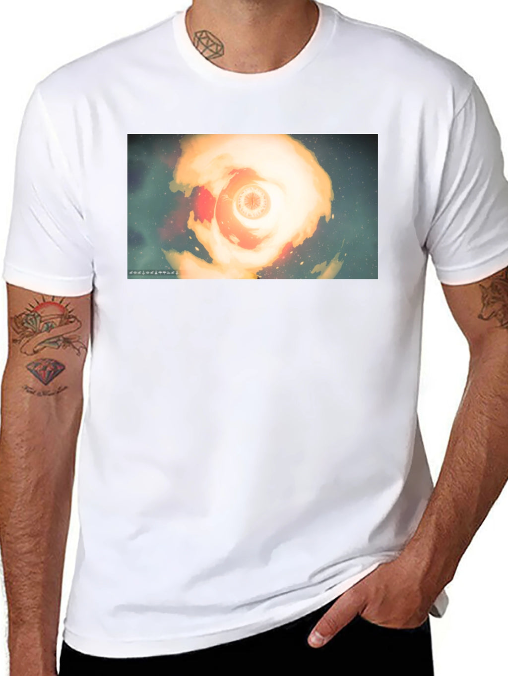 Celestial Vortex Graphic T-Shirt