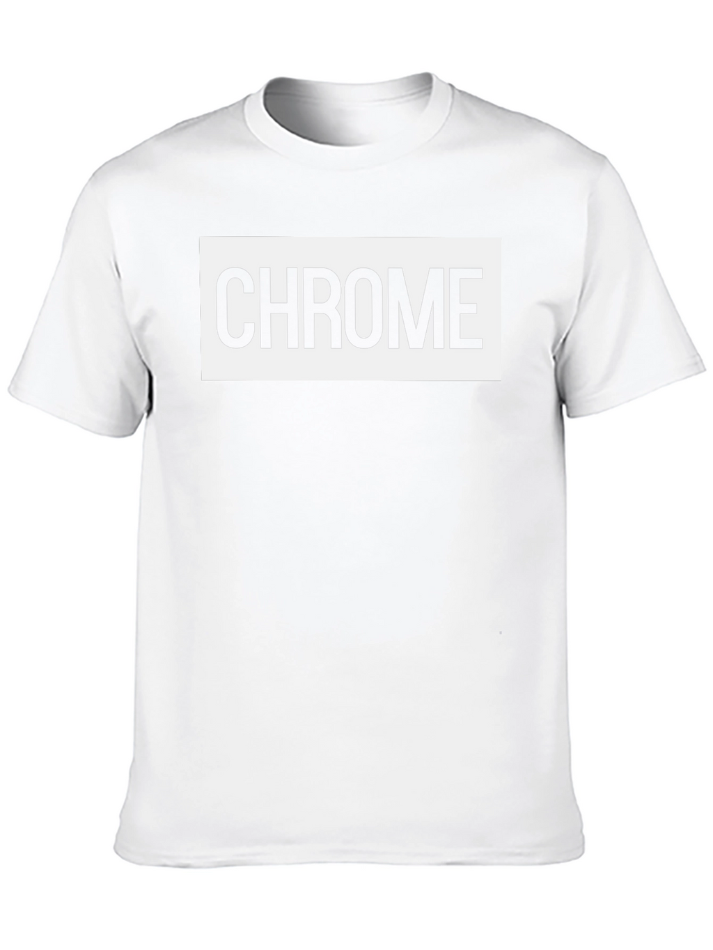 Chrome Text Graphic Tee - Stylish Black Cotton Blend