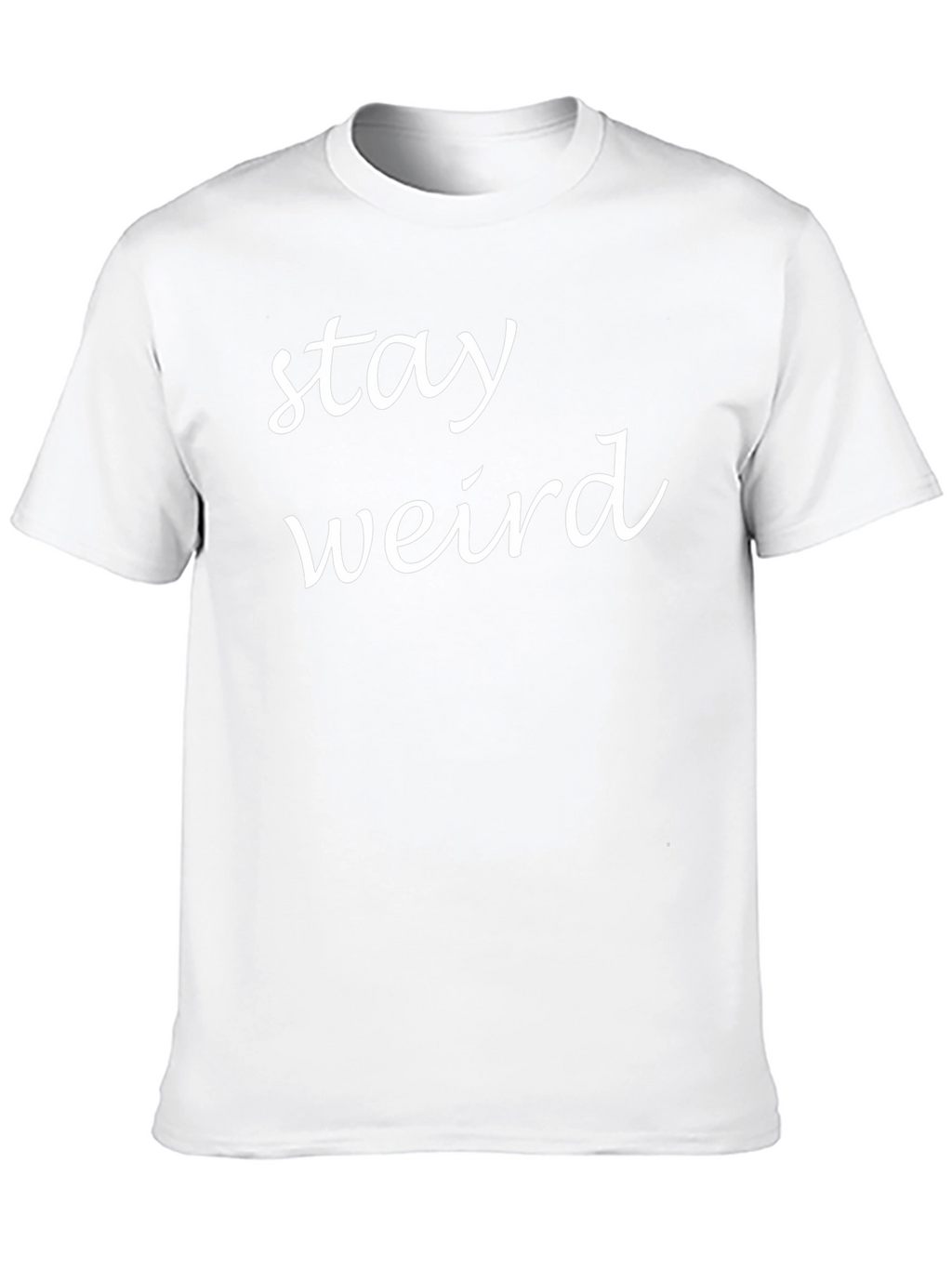 Stay Weird Graphic Tee - Soft Cotton Black T-Shirt