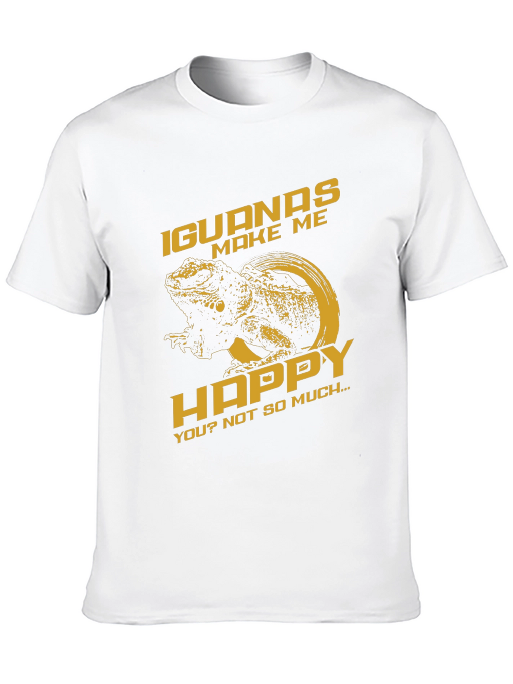 Iguanas Make Me Happy Graphic T-Shirt