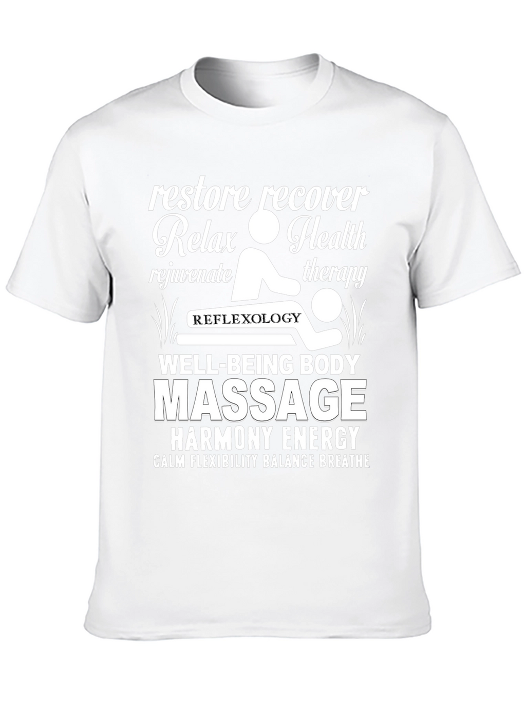 Relax Massage Therapy T-Shirt - Well-Being Body Harmony