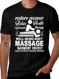 Relax Massage Therapy T-Shirt - Well-Being Body Harmony