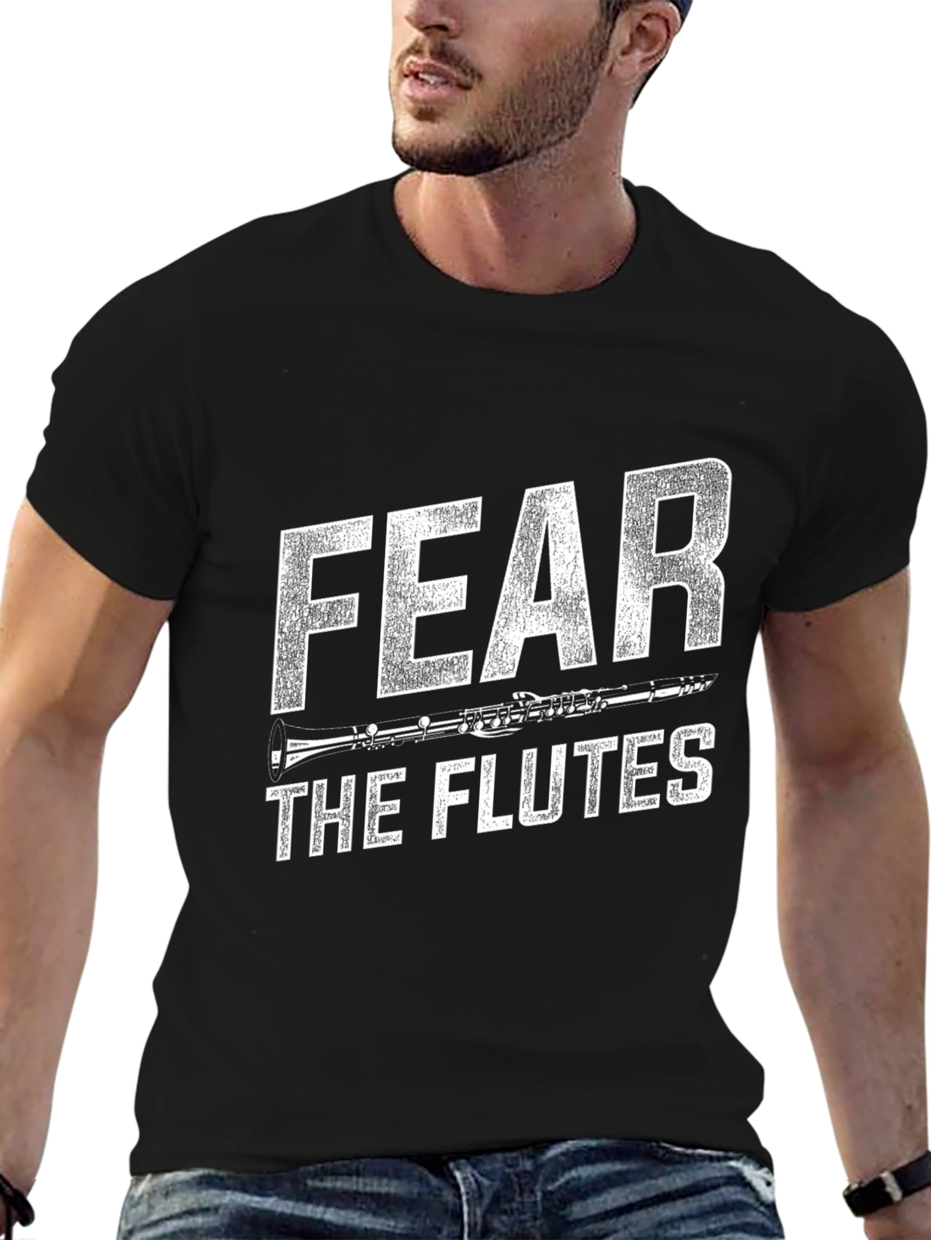 Fear the Flutes Funny Music T-Shirt