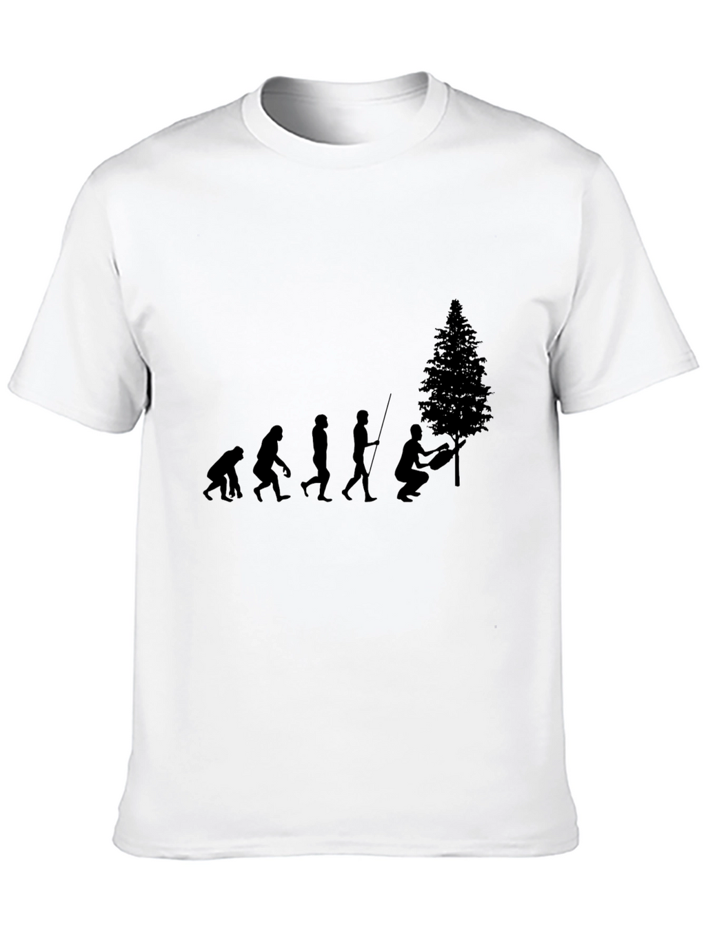 Evolution Humor Graphic T-Shirt - Black