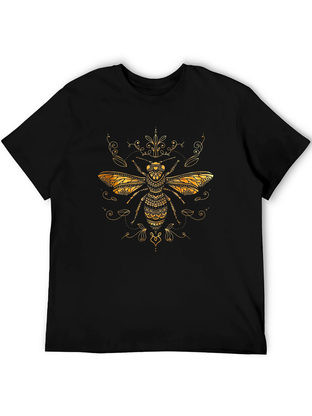 Golden Bee Graphic Tee - Stylish Insect Design