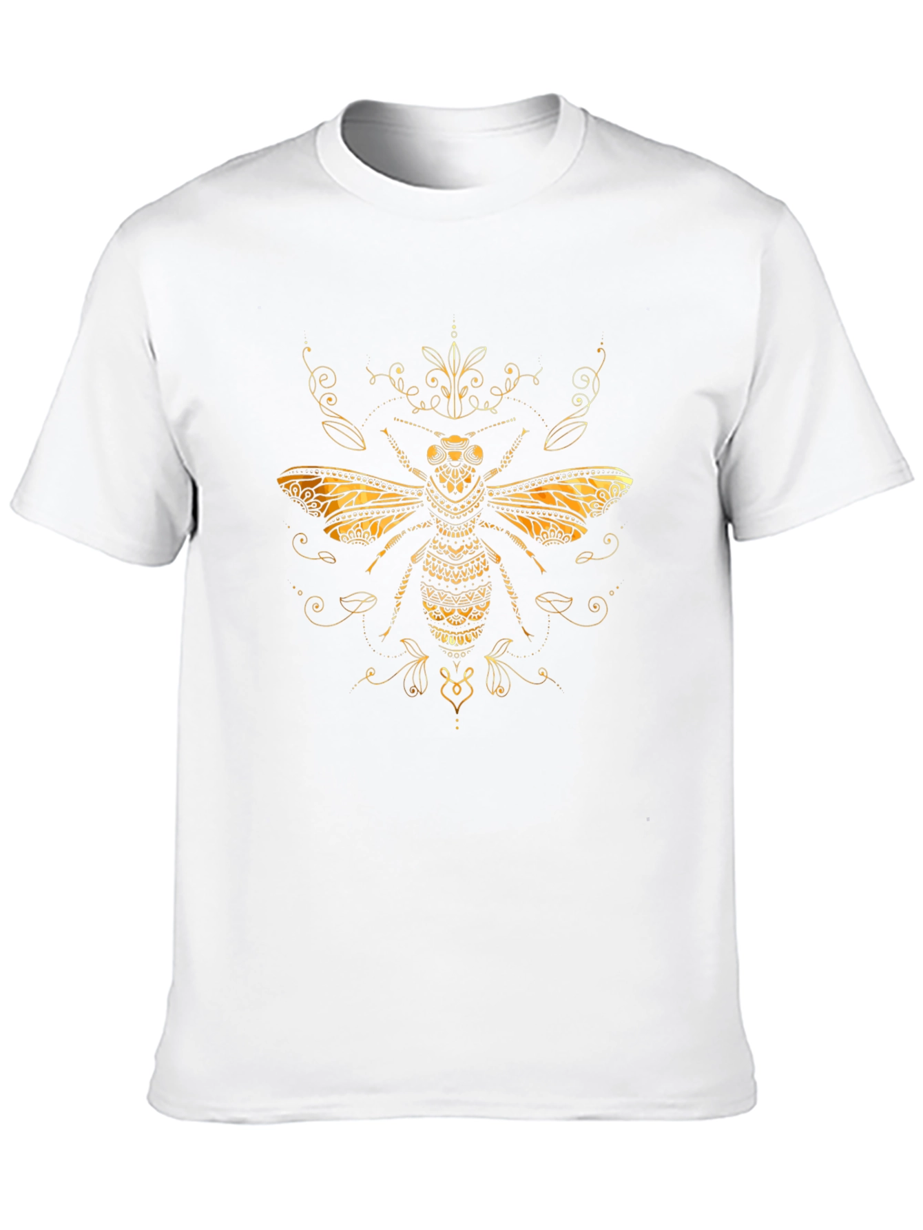 Golden Bee Graphic Tee - Stylish Insect Design