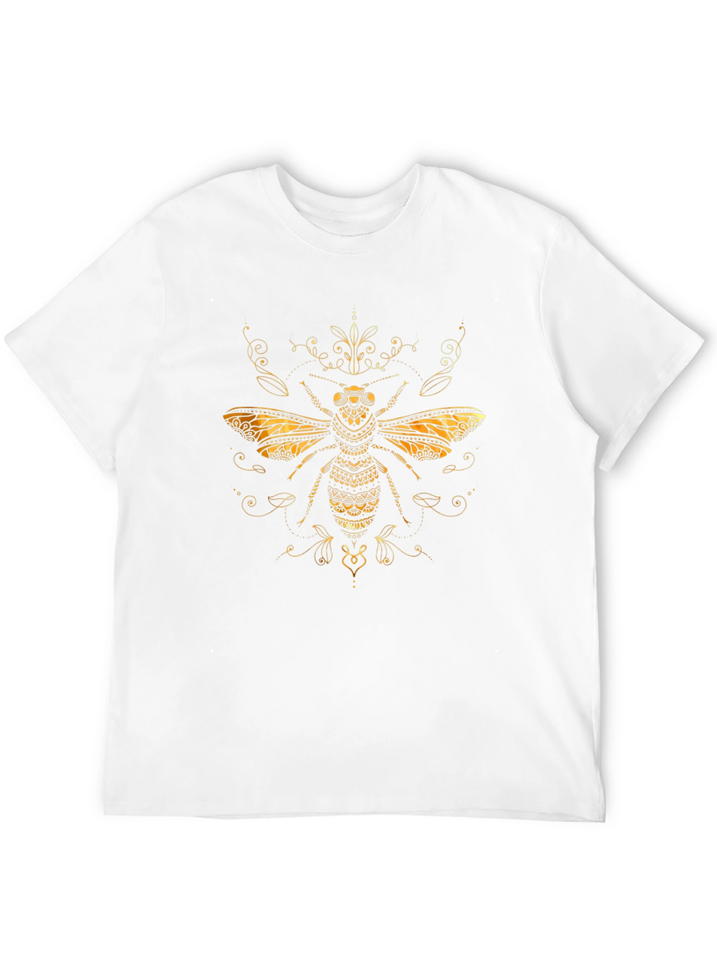 Golden Bee Graphic Tee - Stylish Insect Design