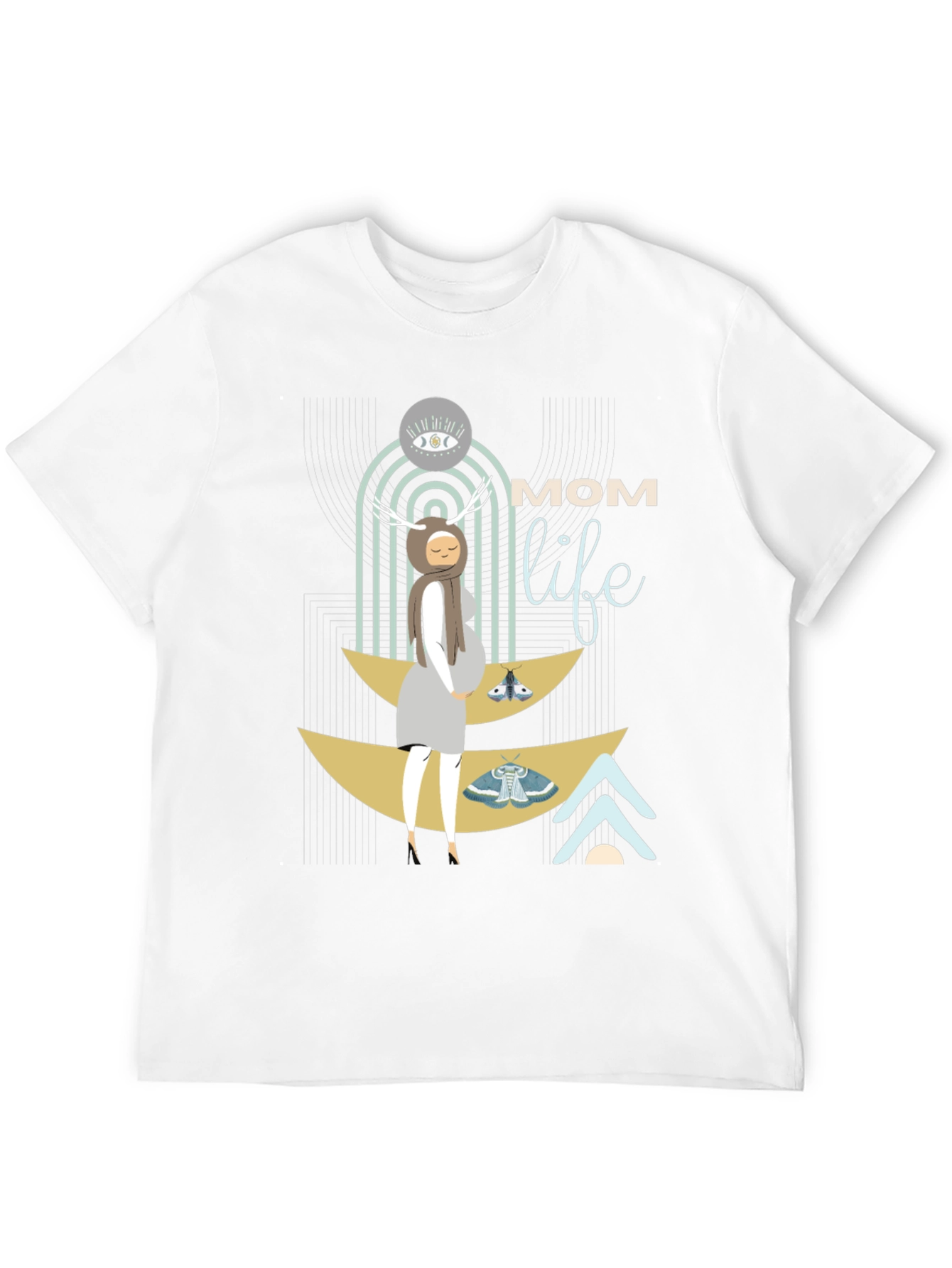 Mom Life Graphic Tee - Stylish Maternity Shirt