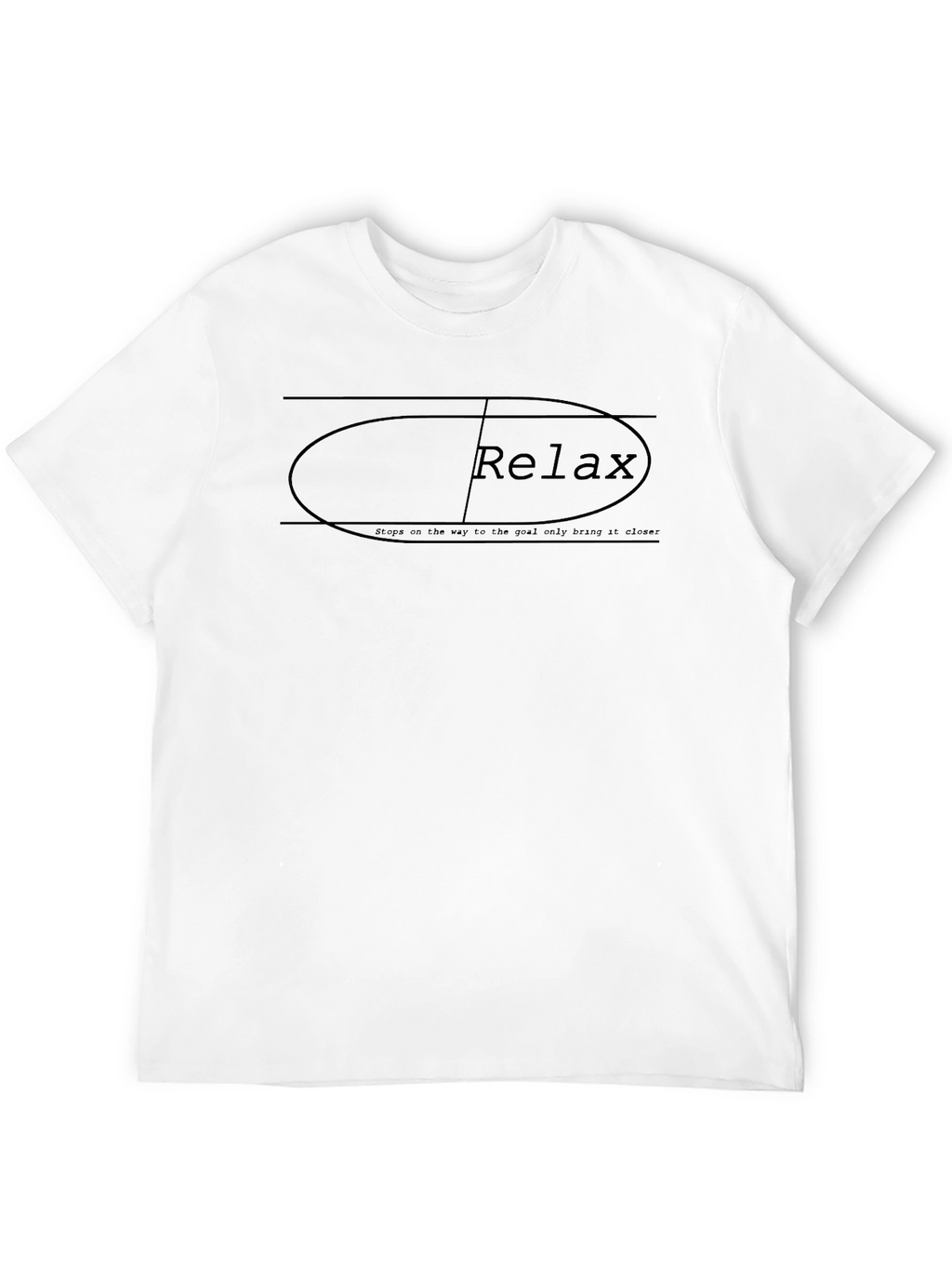 Relax Graphic Tee - Black Casual T-Shirt