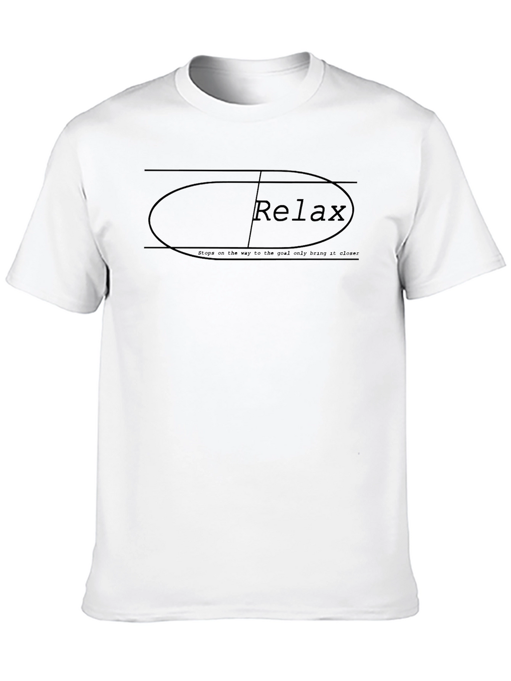 Relax Graphic Tee - Black Casual T-Shirt