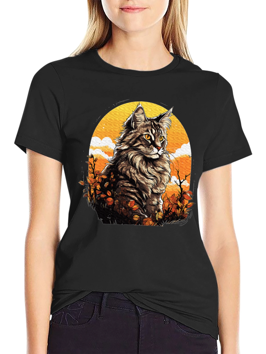 Cat Art Graphic T-Shirt - Unique Design