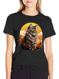 Cat Art Graphic T-Shirt - Unique Design