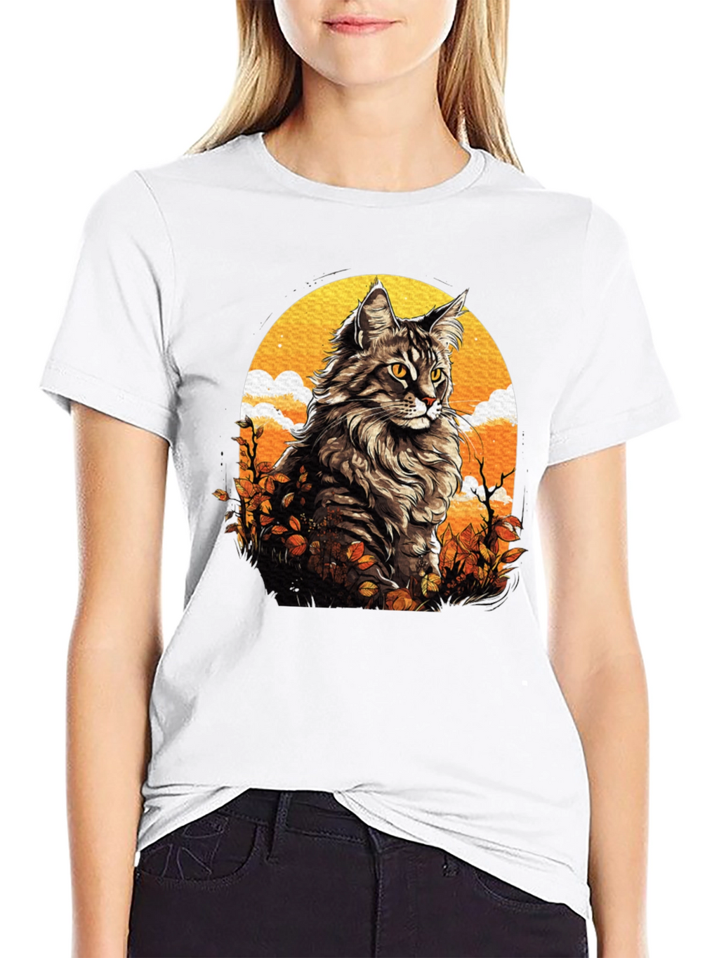 Cat Art Graphic T-Shirt - Unique Design