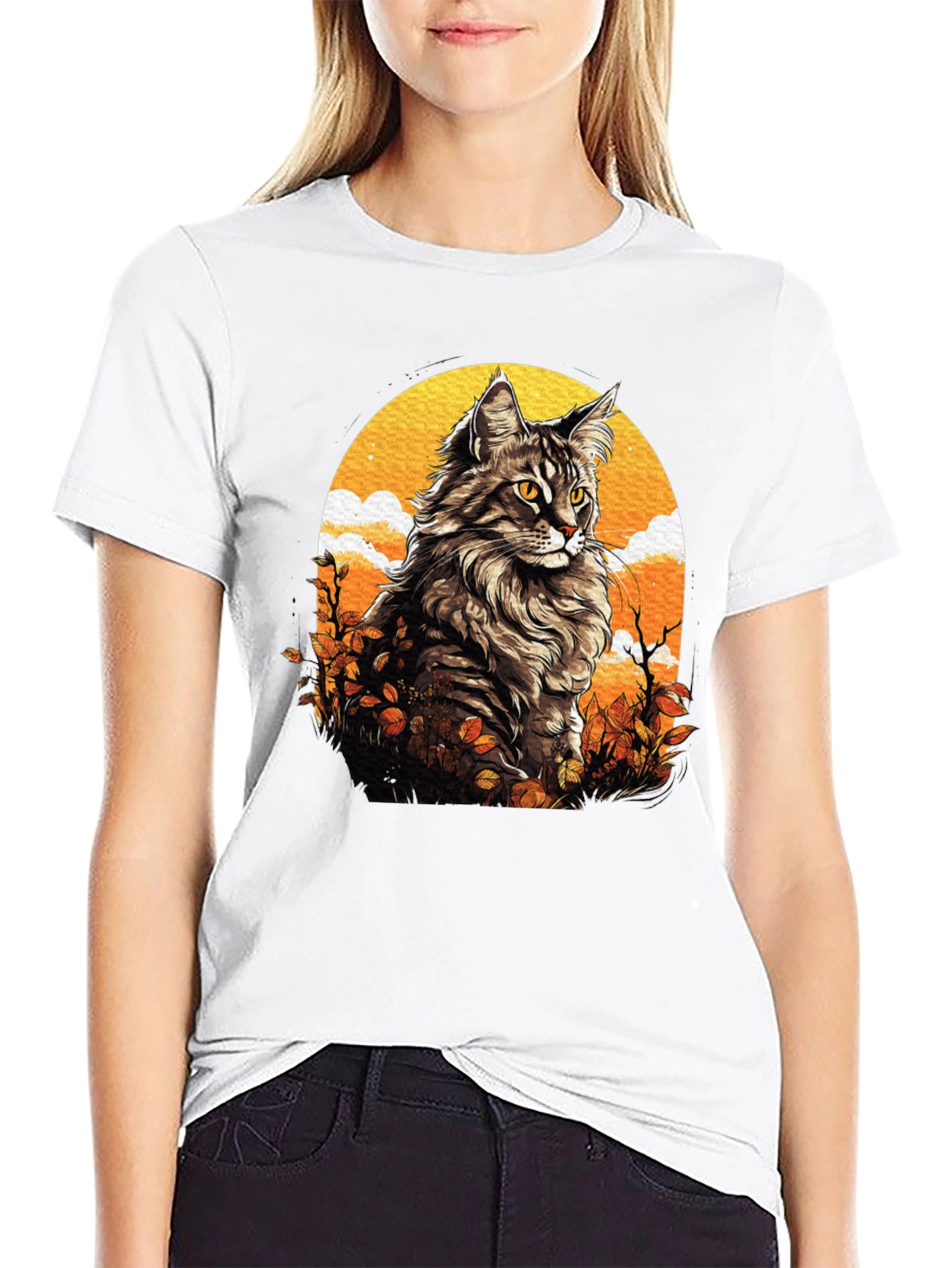 Cat Art Graphic T-Shirt - Unique Design