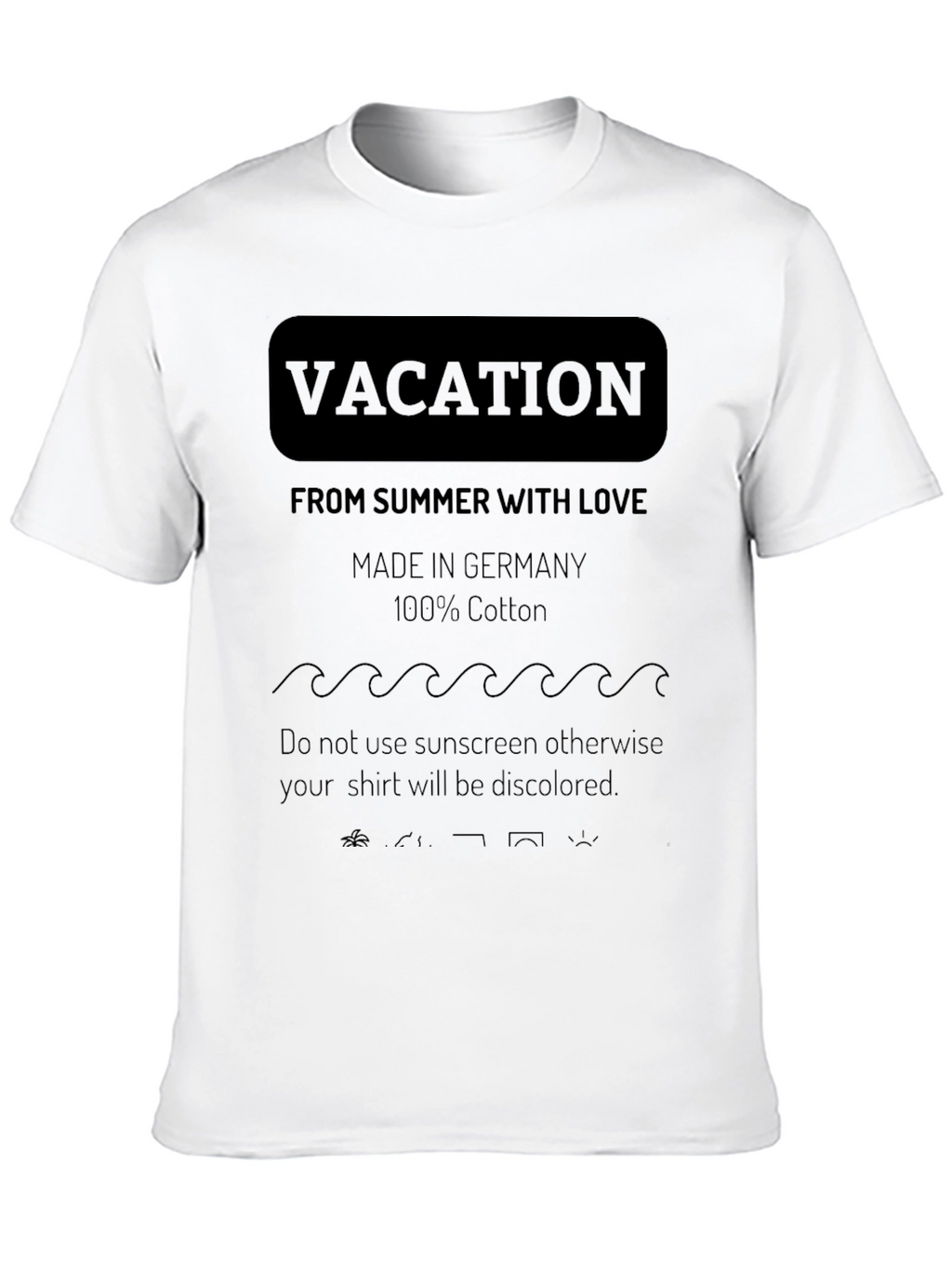 Vacation Summer Love T-Shirt Germany Cotton