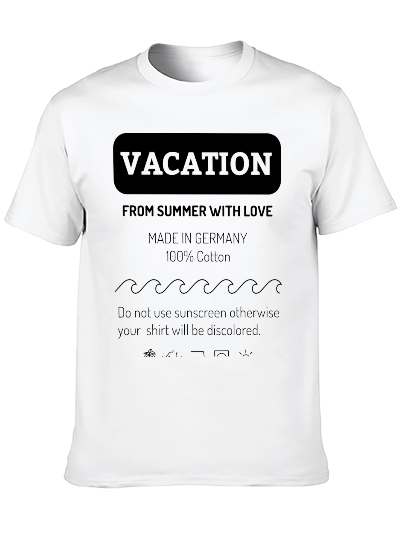 Vacation Summer Love T-Shirt Germany Cotton