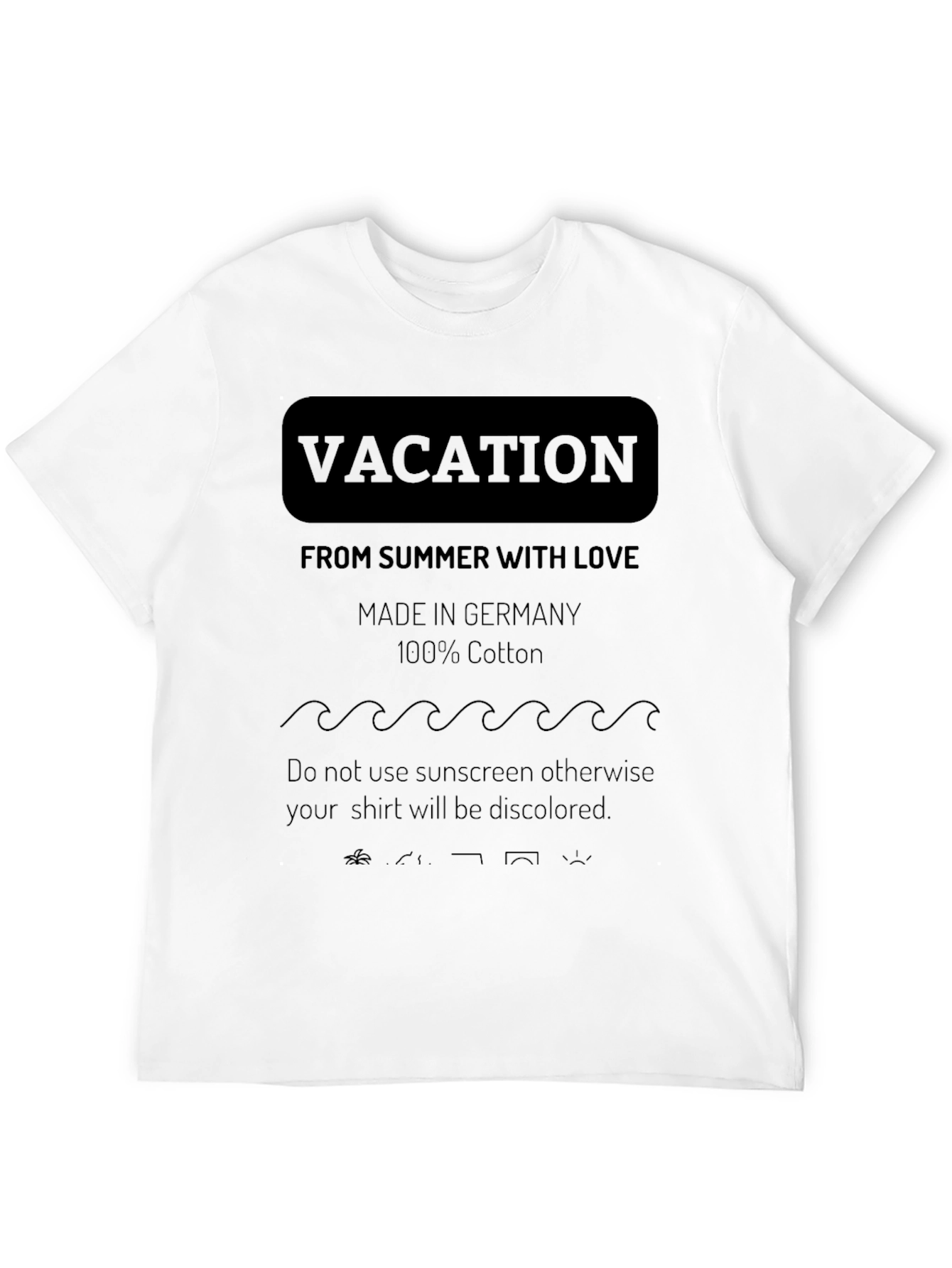 Vacation Summer Love T-Shirt Germany Cotton