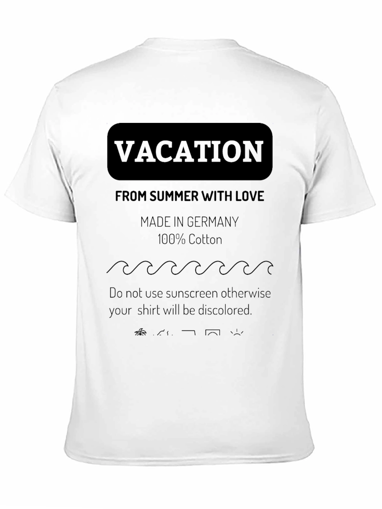 Vacation Summer Love T-Shirt Germany Cotton