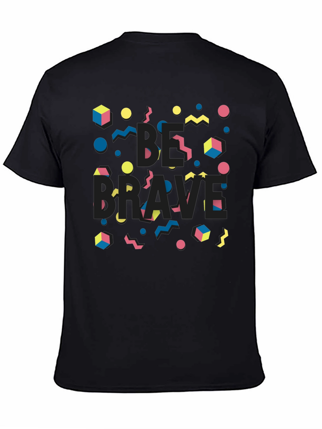 Be Brave Black Graphic Print Tee