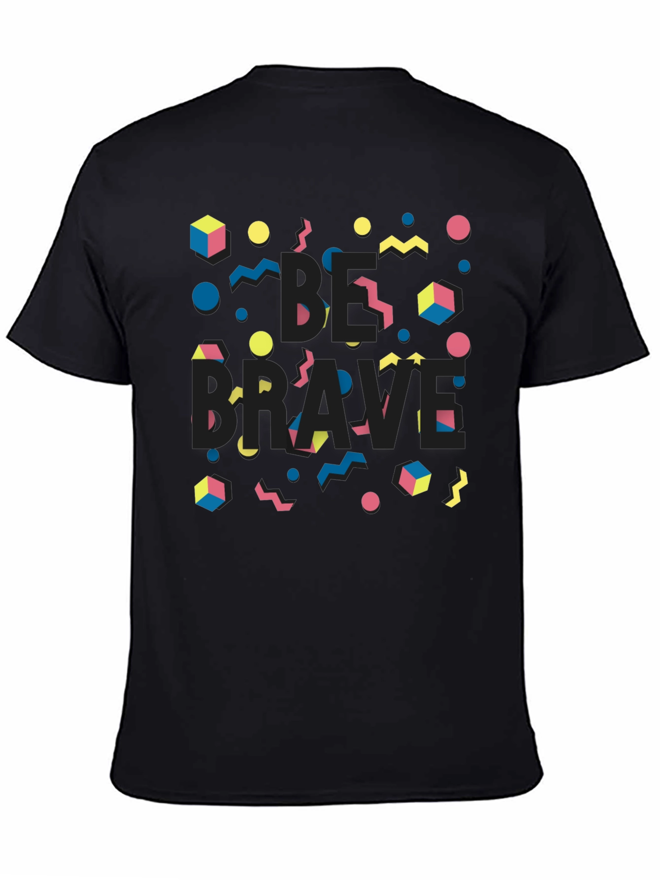 Be Brave Black Graphic Print Tee