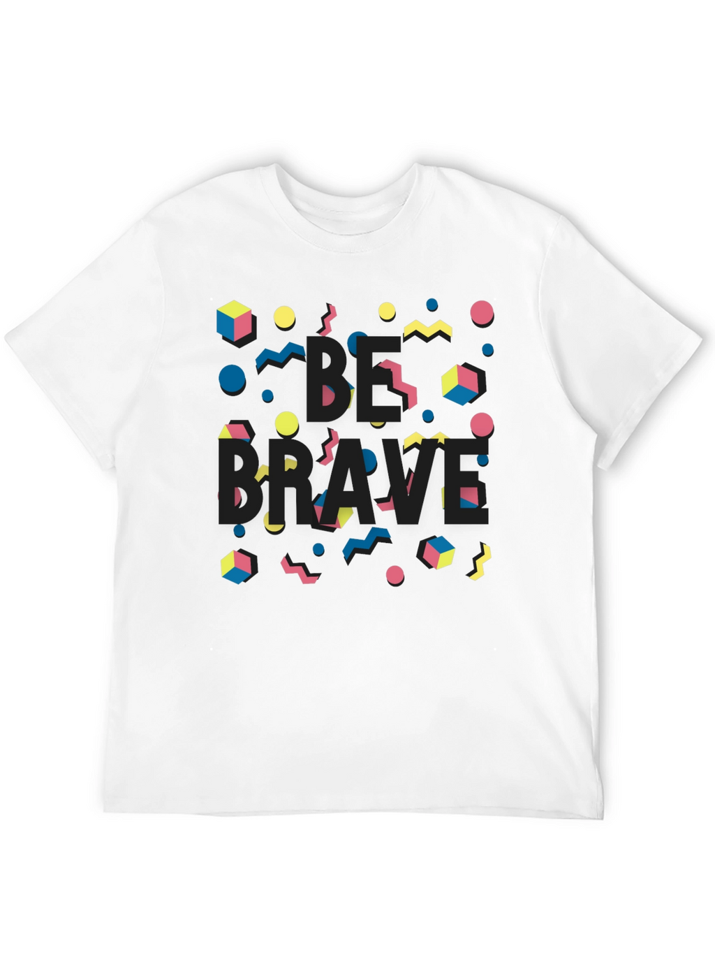 Be Brave Black Graphic Print Tee
