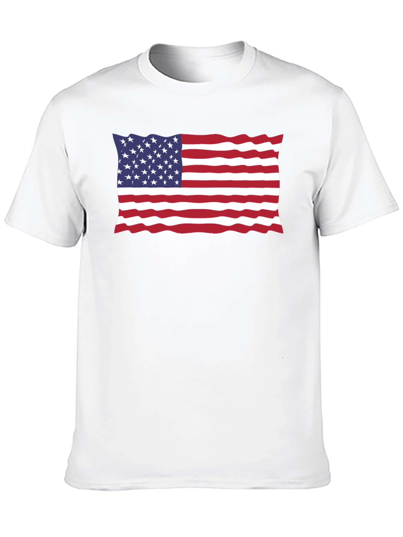 USA Flag Black T-Shirt