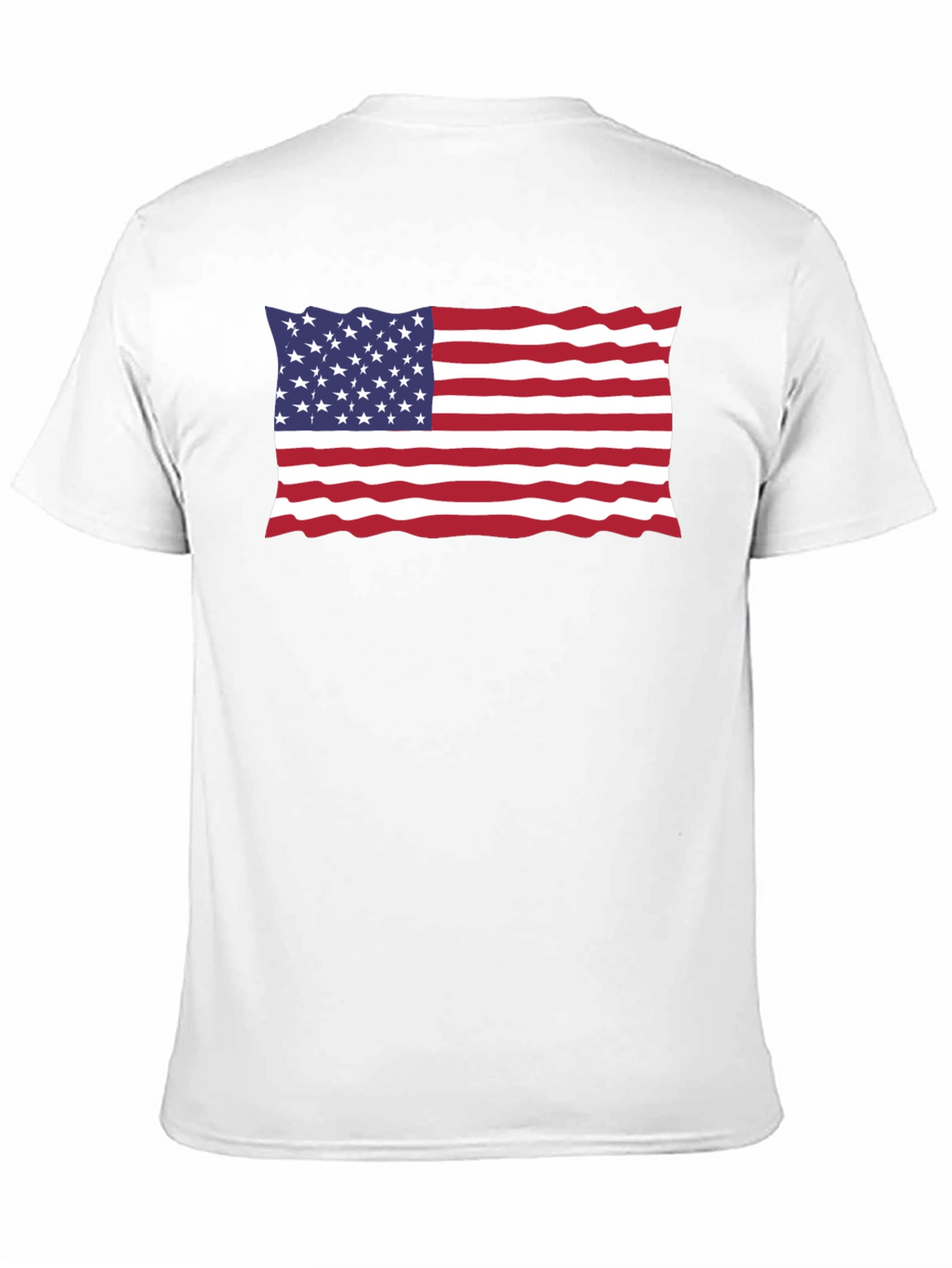 USA Flag Black T-Shirt