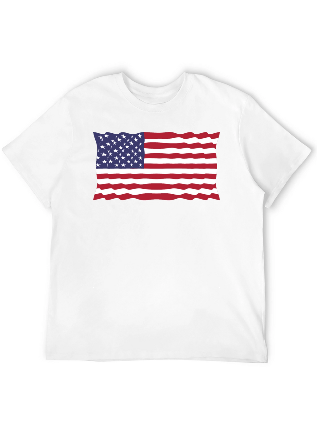 USA Flag Black T-Shirt