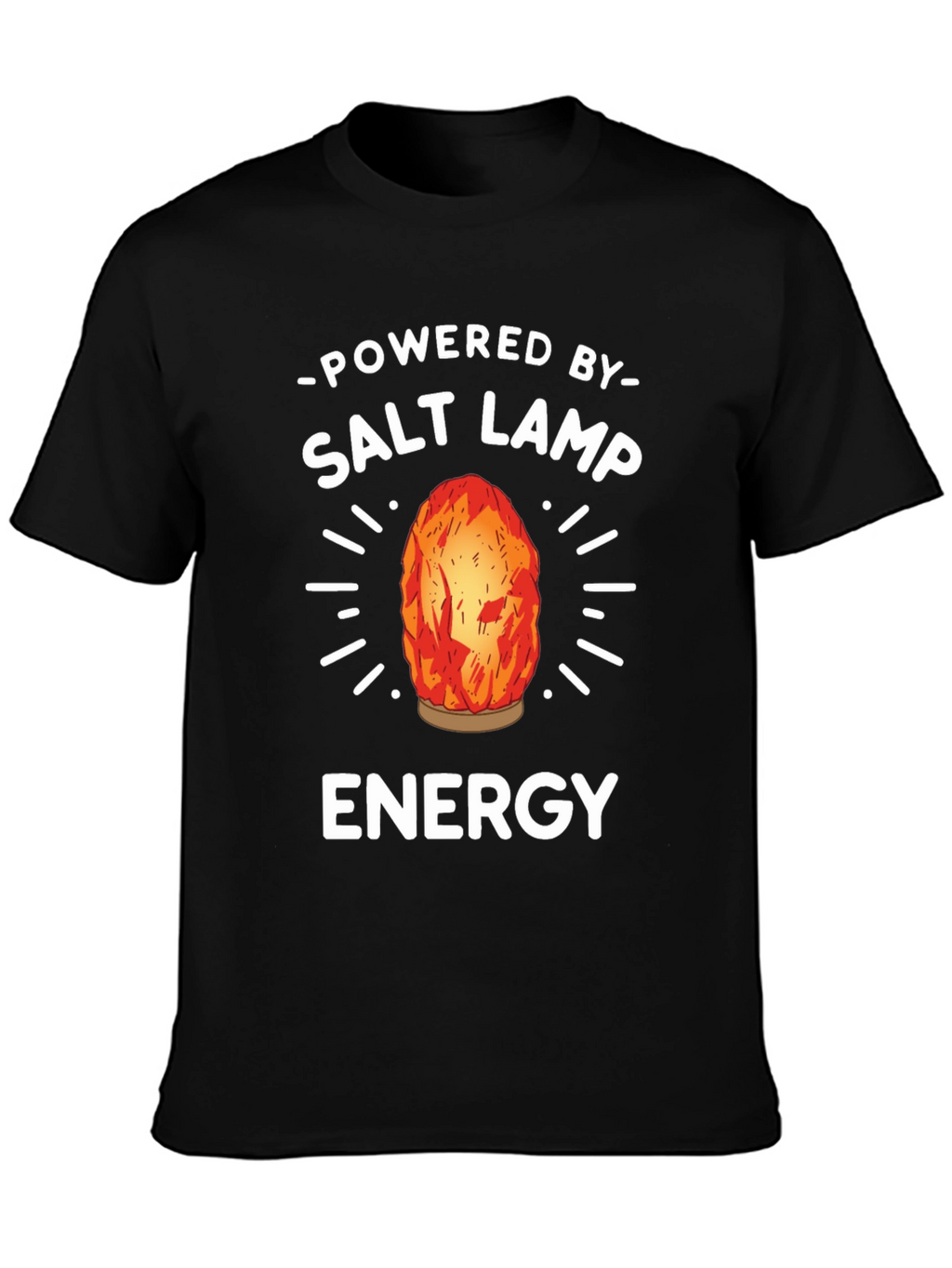 Salt Lamp Energy T-Shirt - Unisex Black Tee