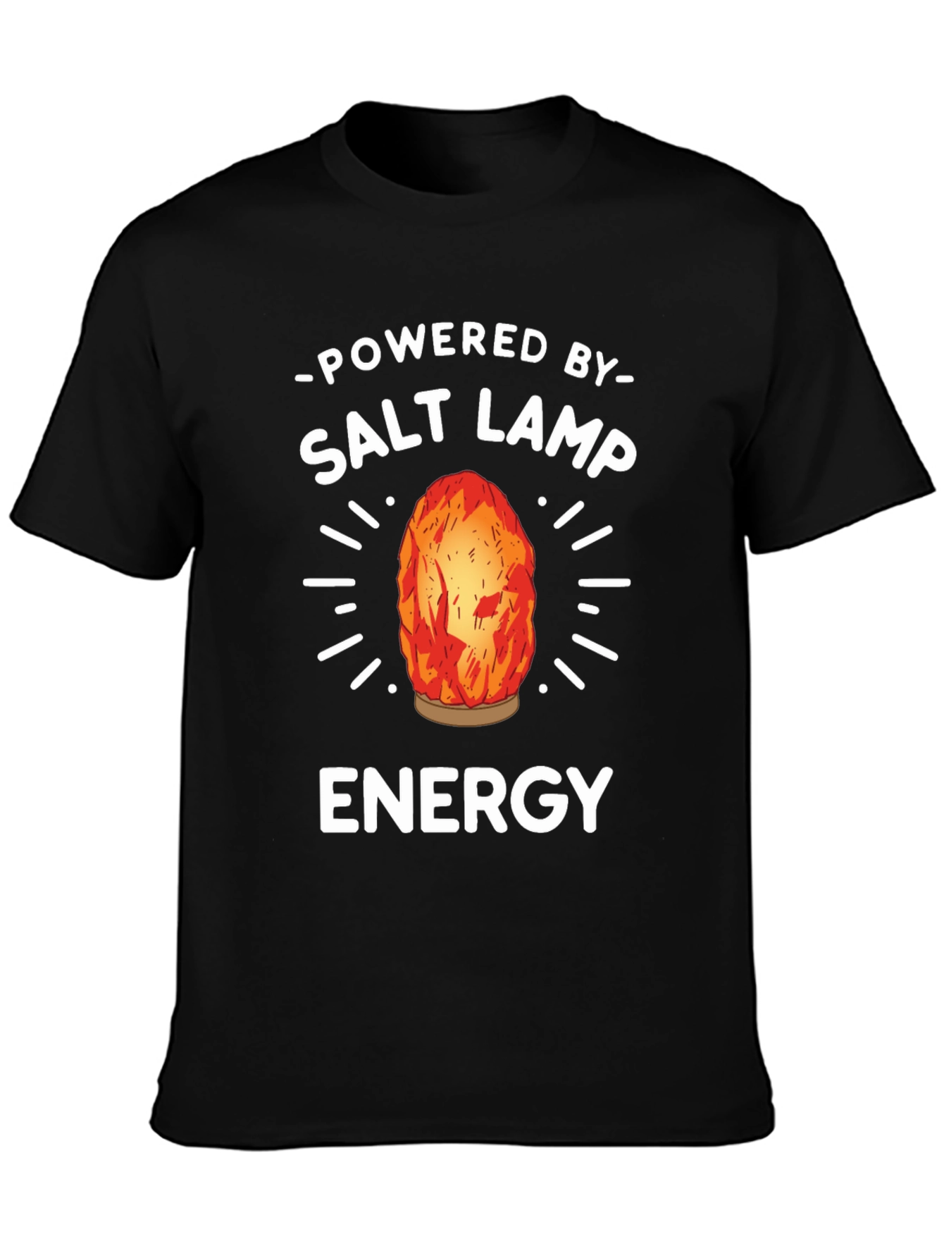 Salt Lamp Energy T-Shirt - Unisex Black Tee
