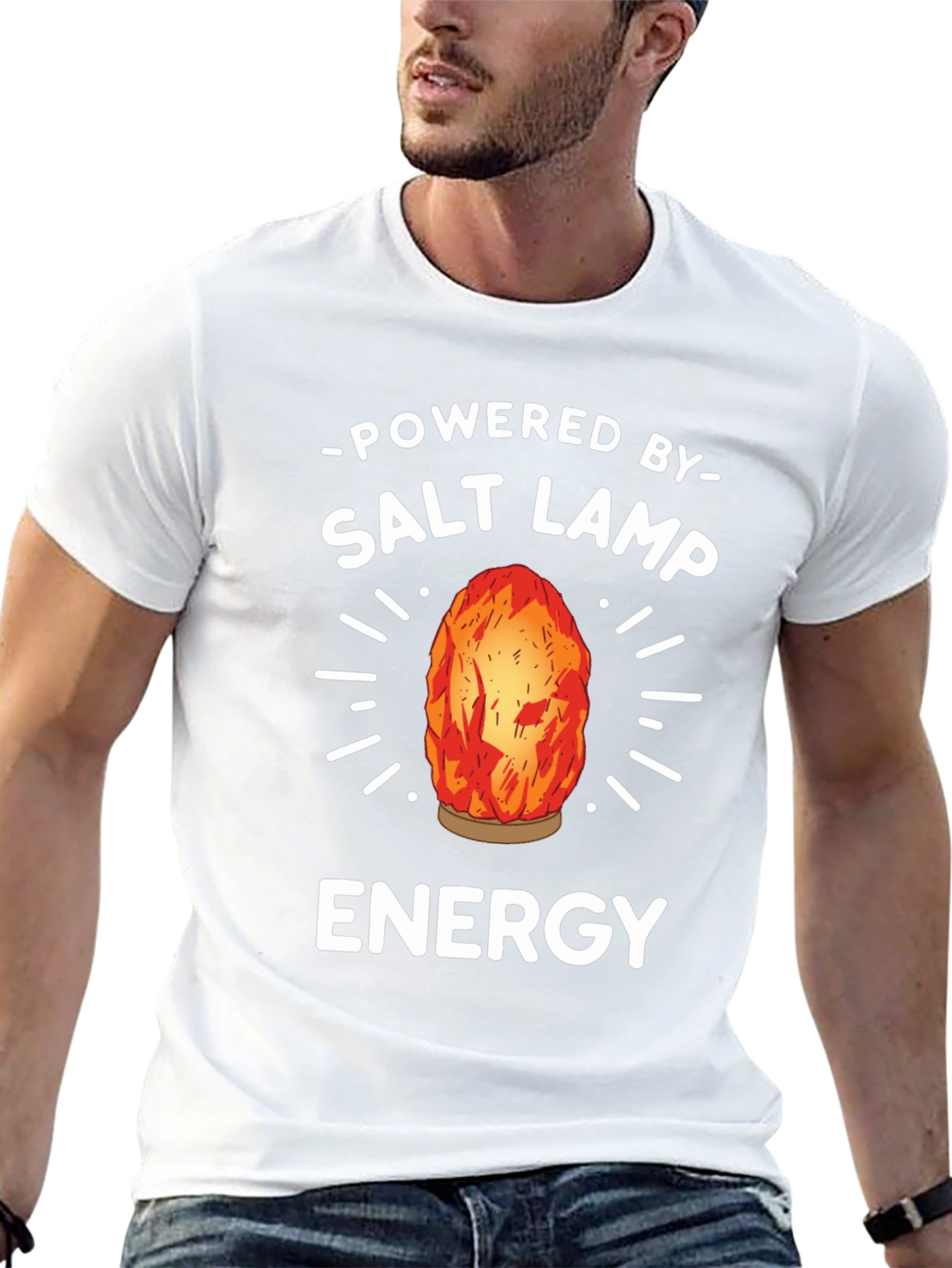 Salt Lamp Energy T-Shirt - Unisex Black Tee