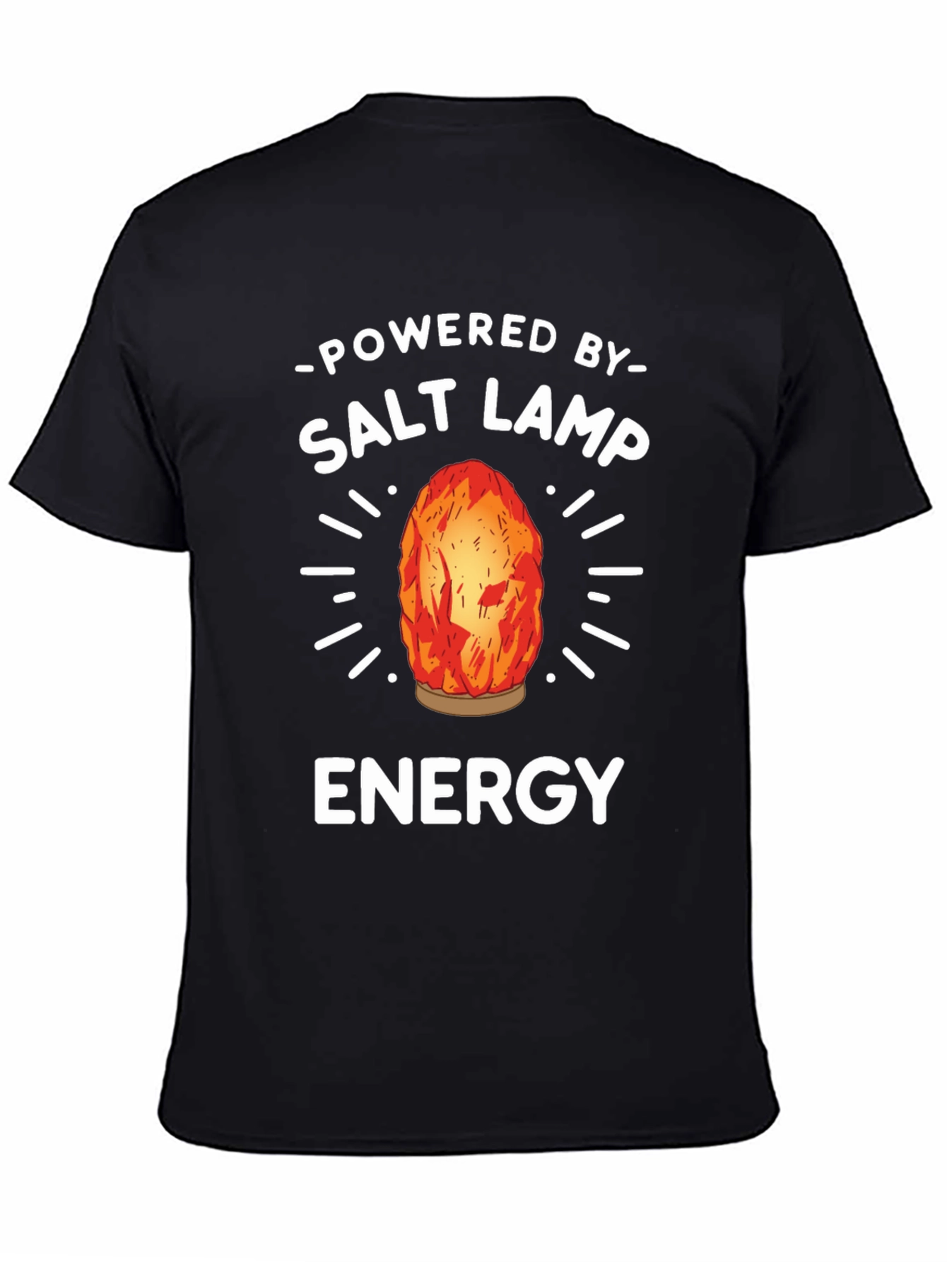 Salt Lamp Energy T-Shirt - Unisex Black Tee