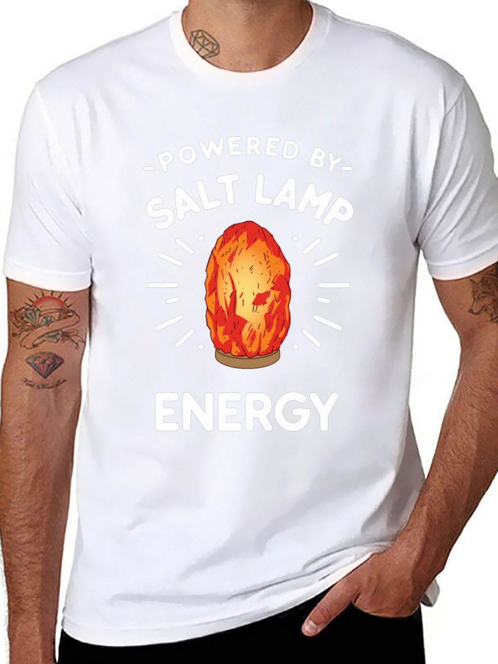 Salt Lamp Energy T-Shirt - Unisex Black Tee