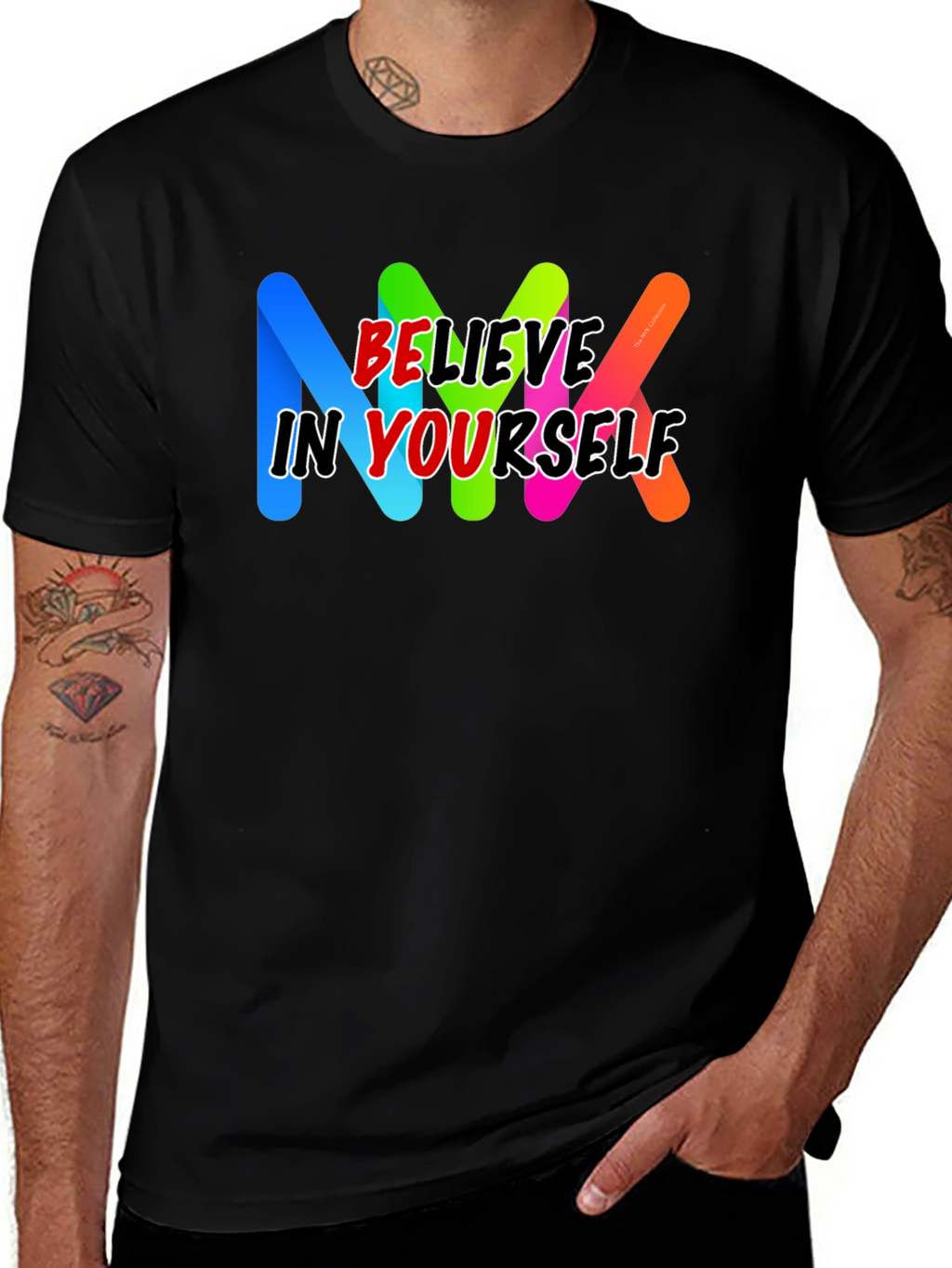 Believe In Yourself Black T-Shirt