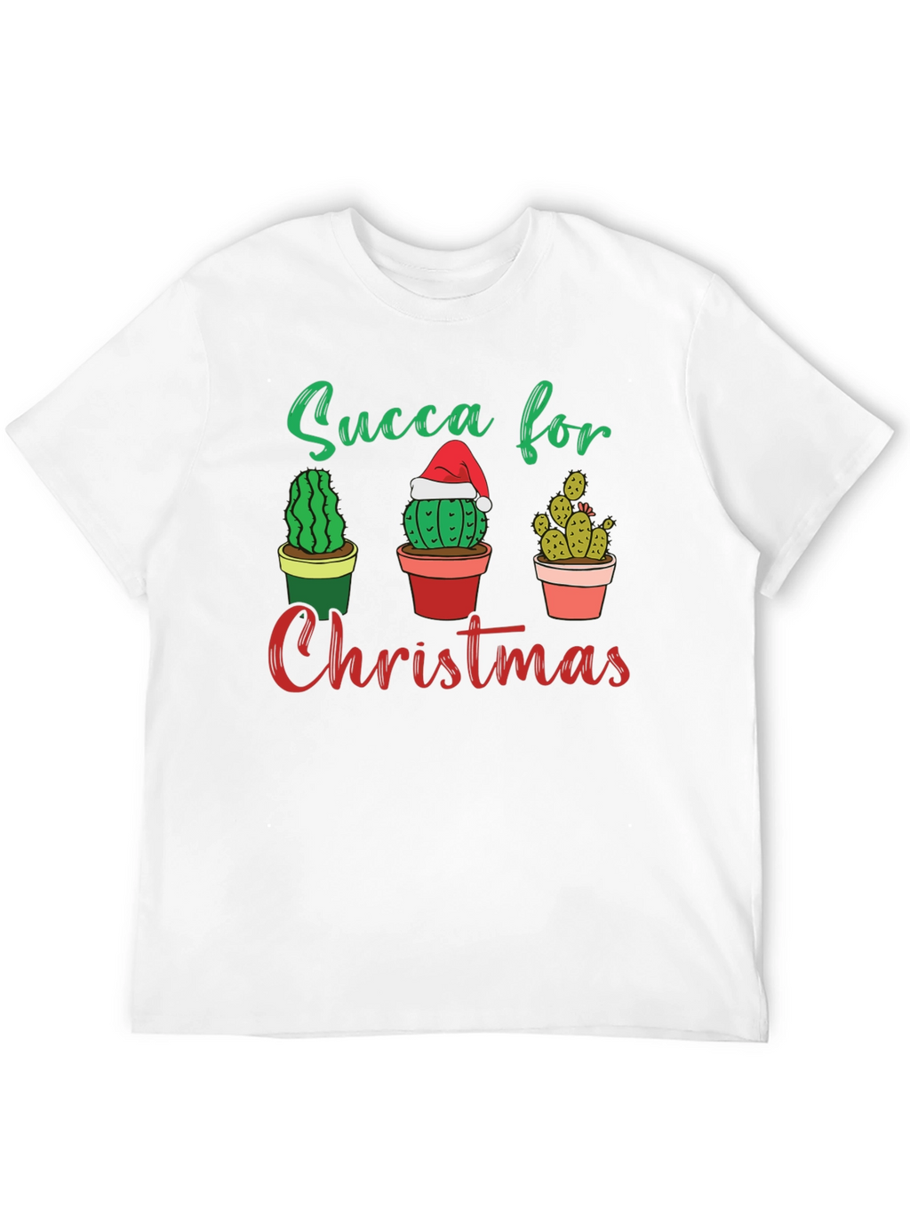 Succa For Christmas T-Shirt - Cactus Holiday Tee