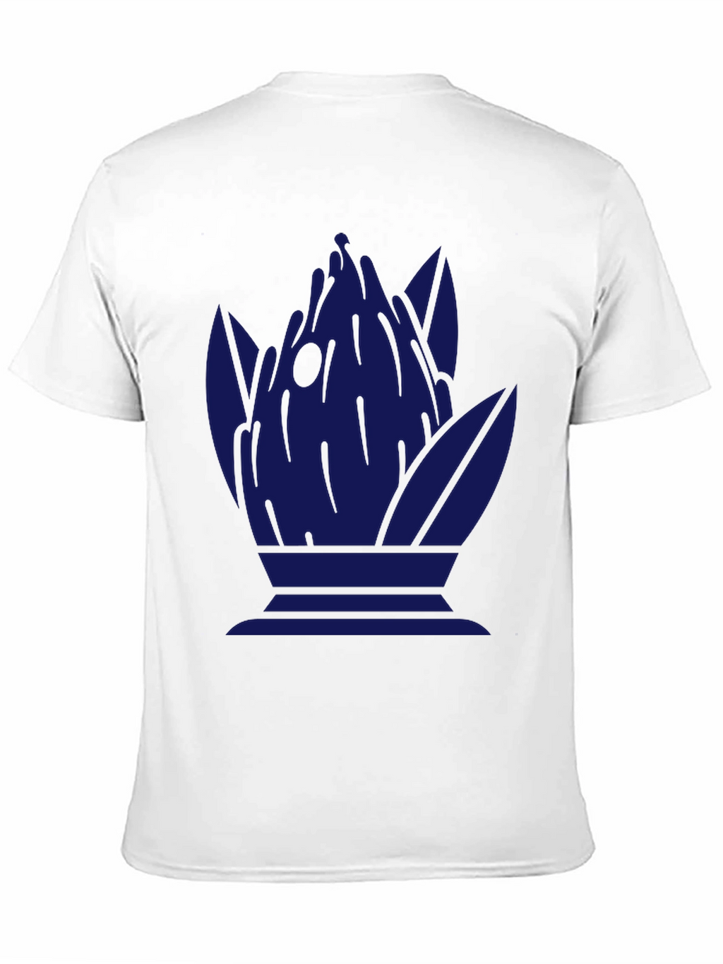 Abstract Blue Graphic Print T-Shirt