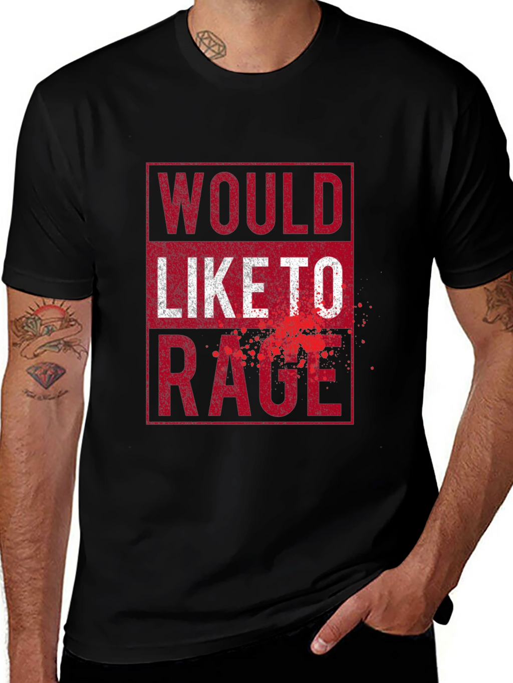 Would Like To Rage - Graphic Tee