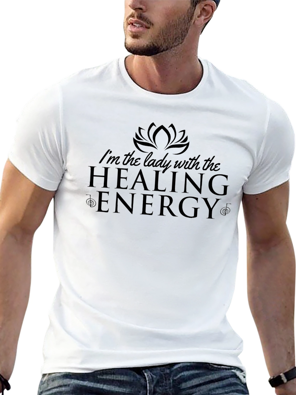 Healing Energy Black T-Shirt